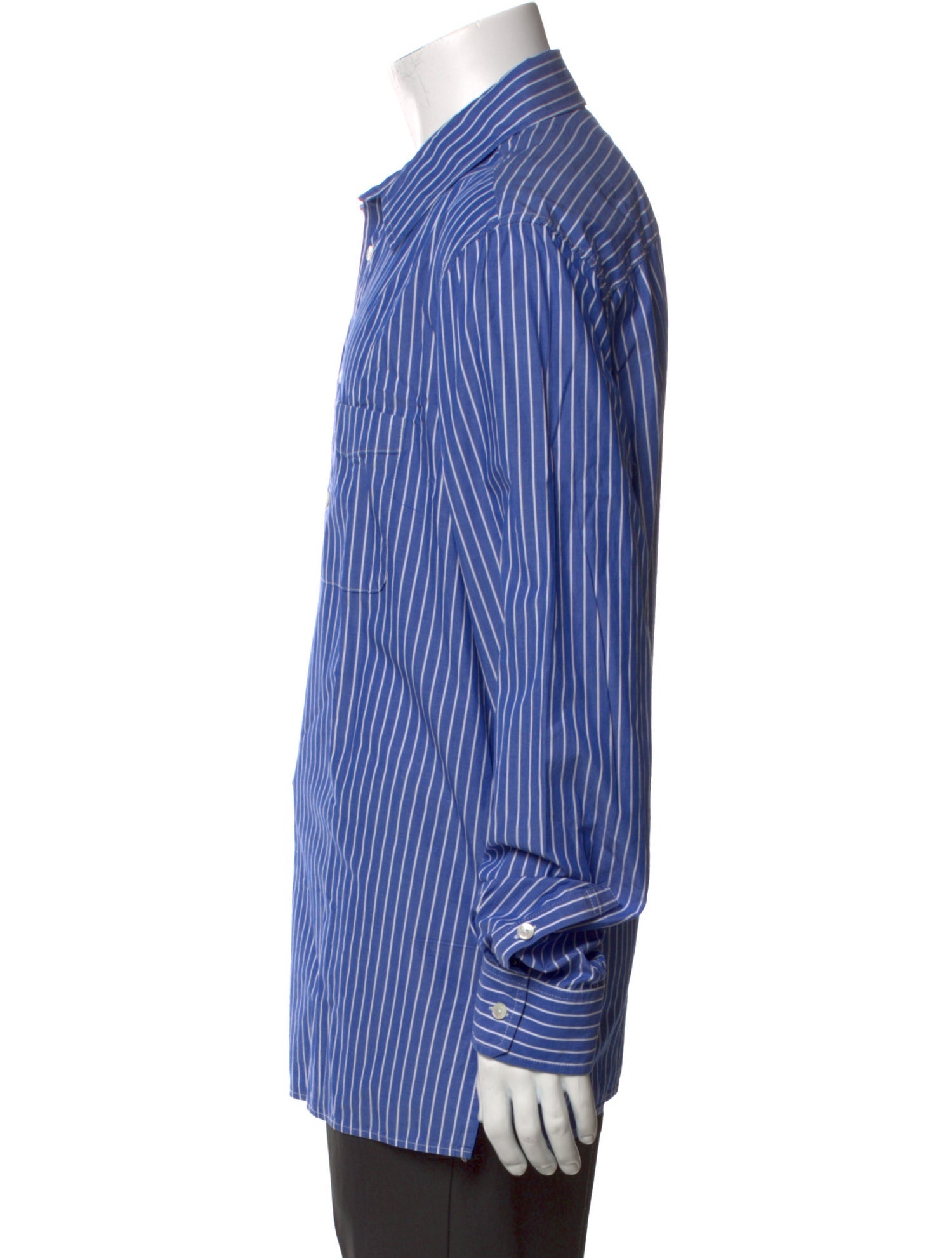 Nili Lotan Striped Long Sleeve Dress Shirt