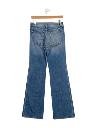 Nili Lotan Mid-Rise Wide Leg Jeans