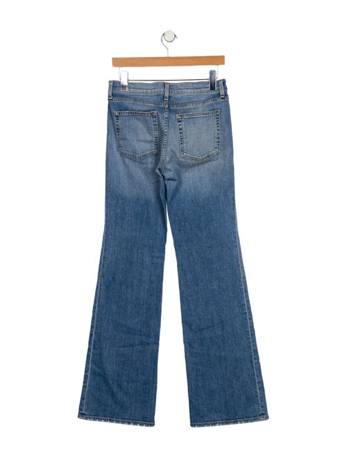 Nili Lotan Mid-Rise Wide Leg Jeans