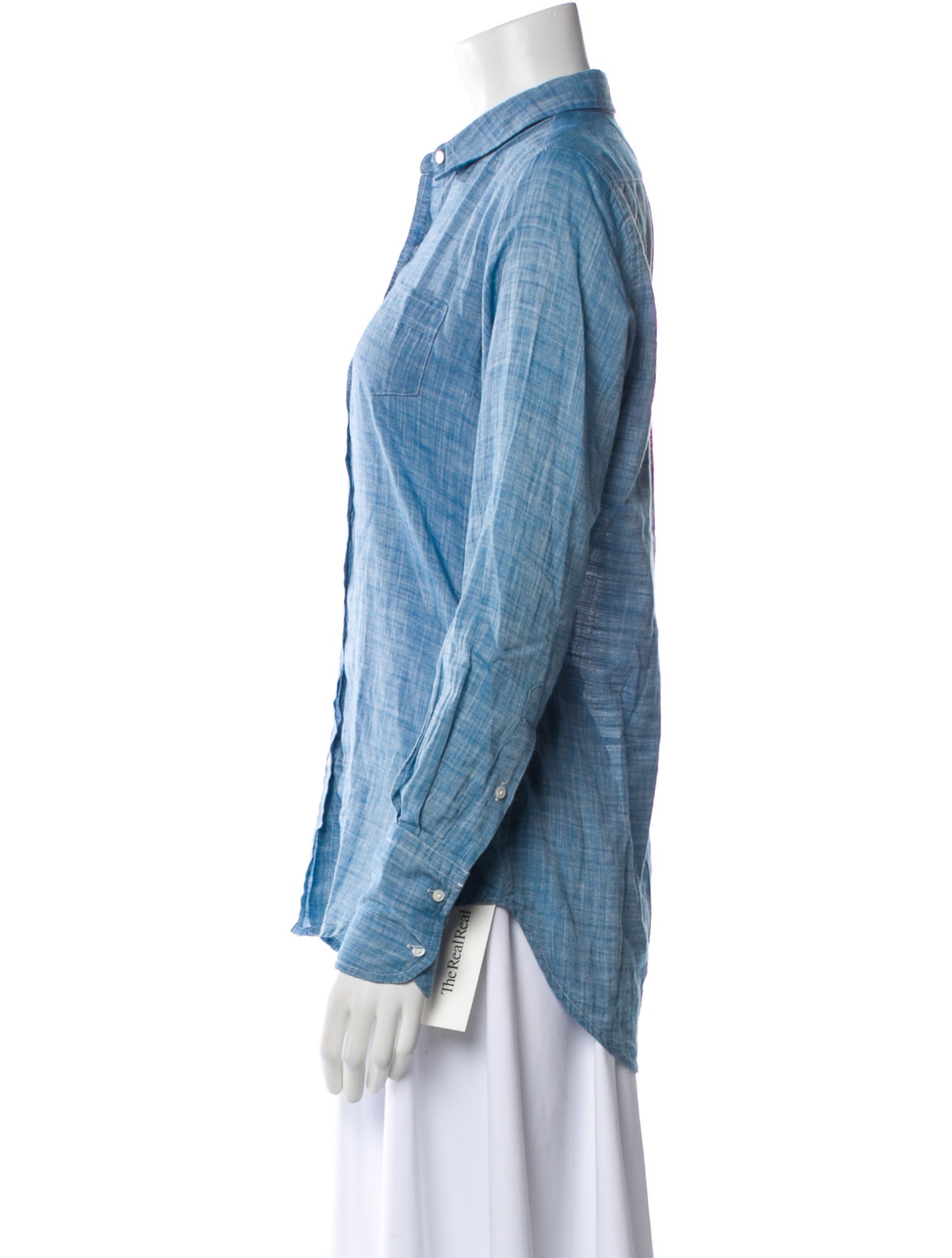 Nili Lotan Long Sleeve Button-Up Top