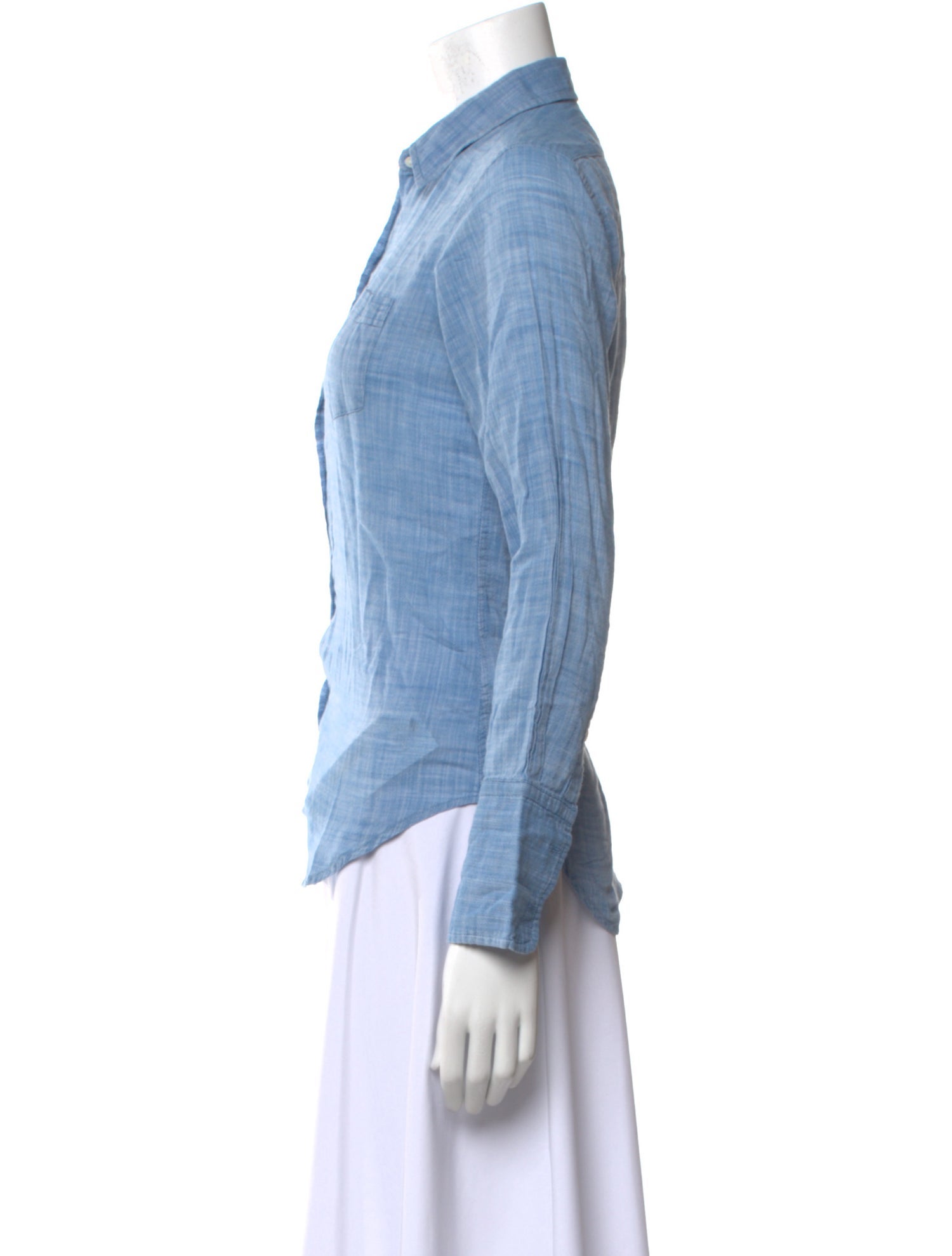 Nili Lotan Long Sleeve Button-Up Top