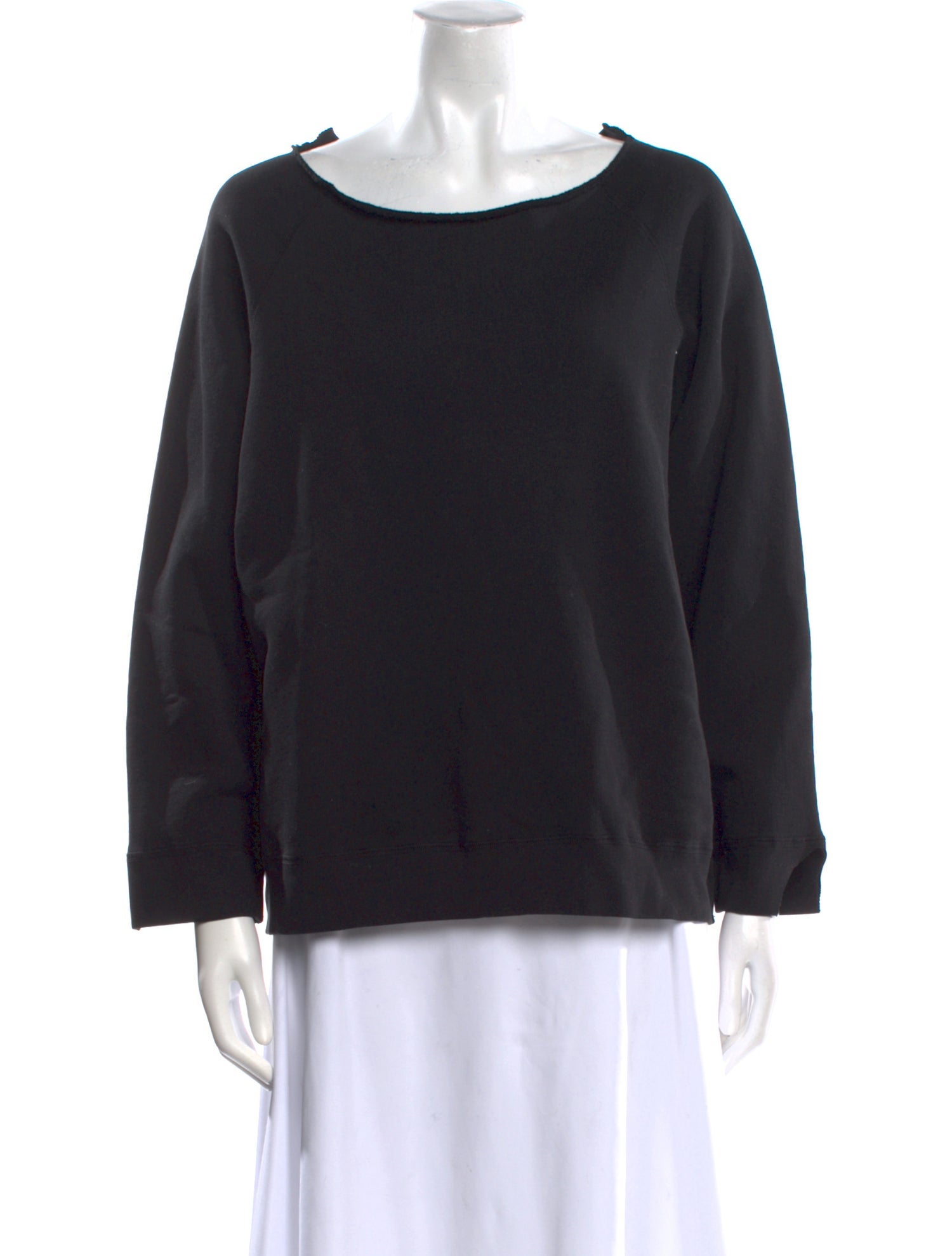 Nili Lotan Scoop Neck Long Sleeve Sweatshirt