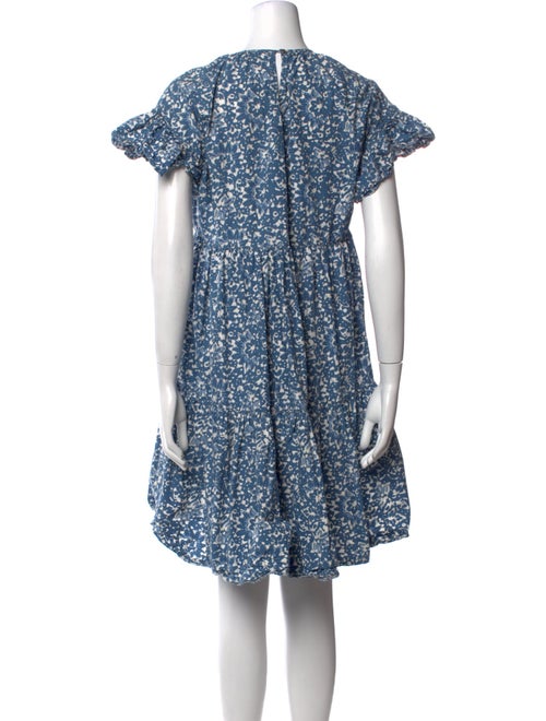 Nili Lotan Floral Print Knee-Length Dress