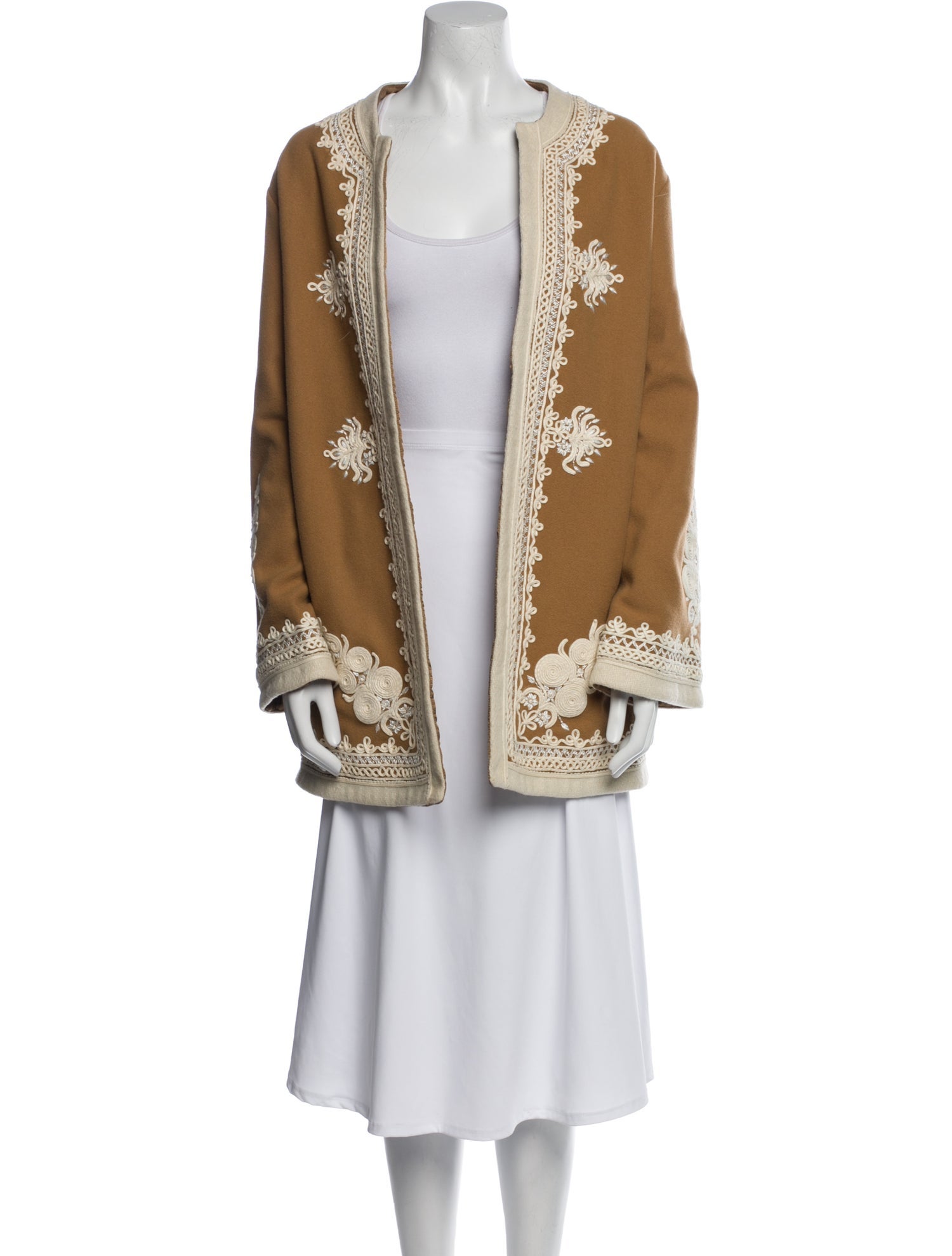 Nili Lotan Virgin Wool Floral Print Coat w/ Tags