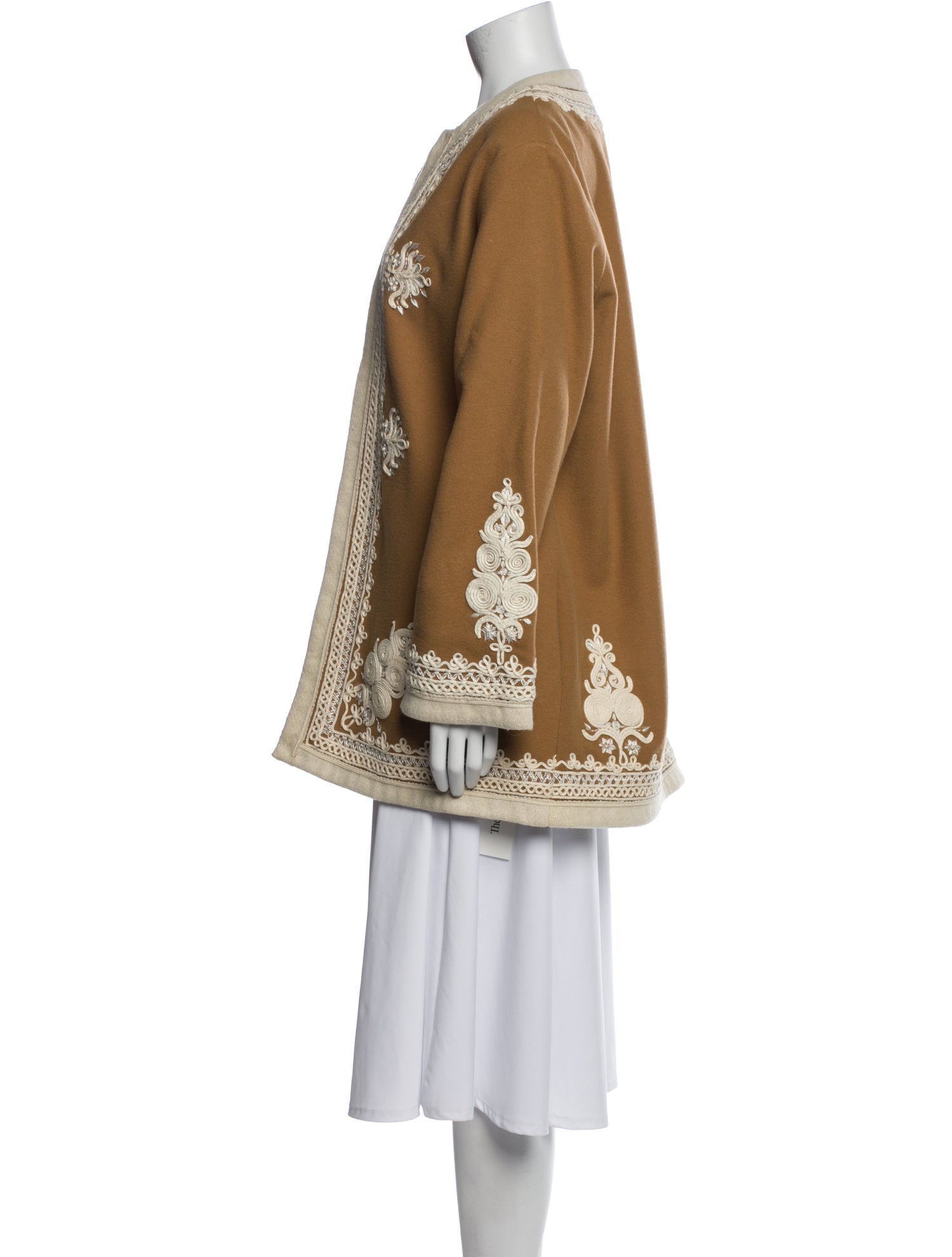 Nili Lotan Virgin Wool Floral Print Coat w/ Tags