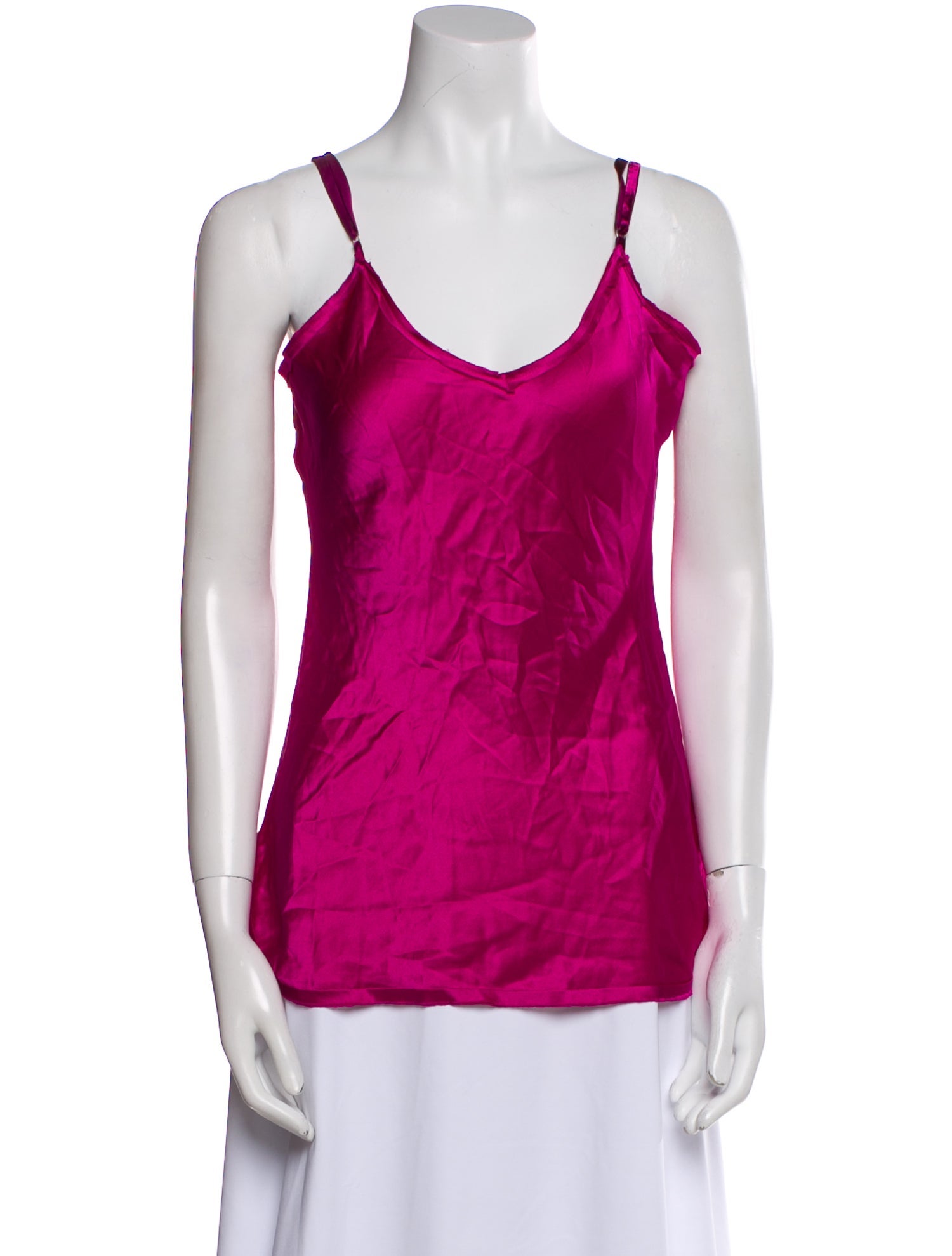 Nili Lotan Silk Scoop Neck Top