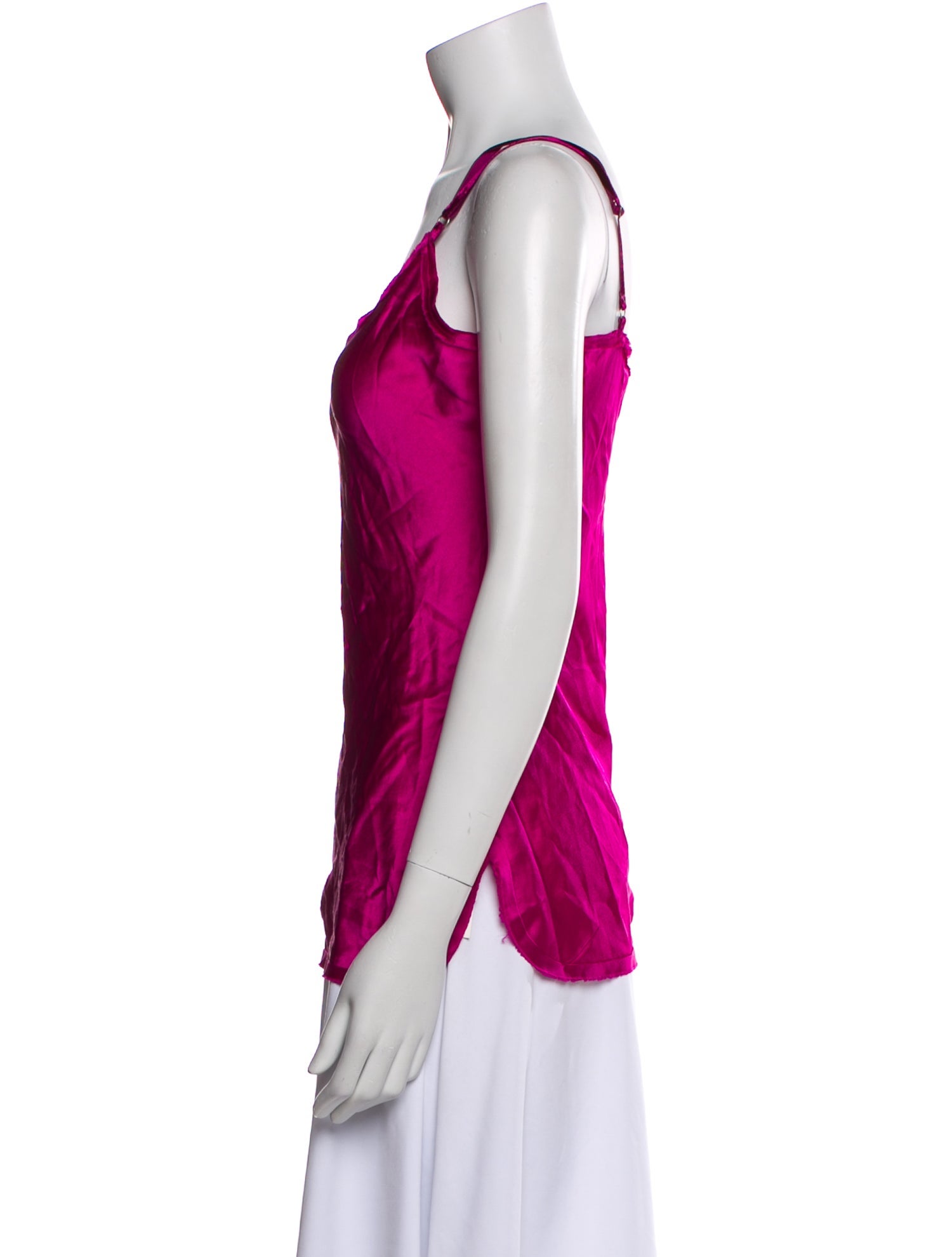 Nili Lotan Silk Scoop Neck Top