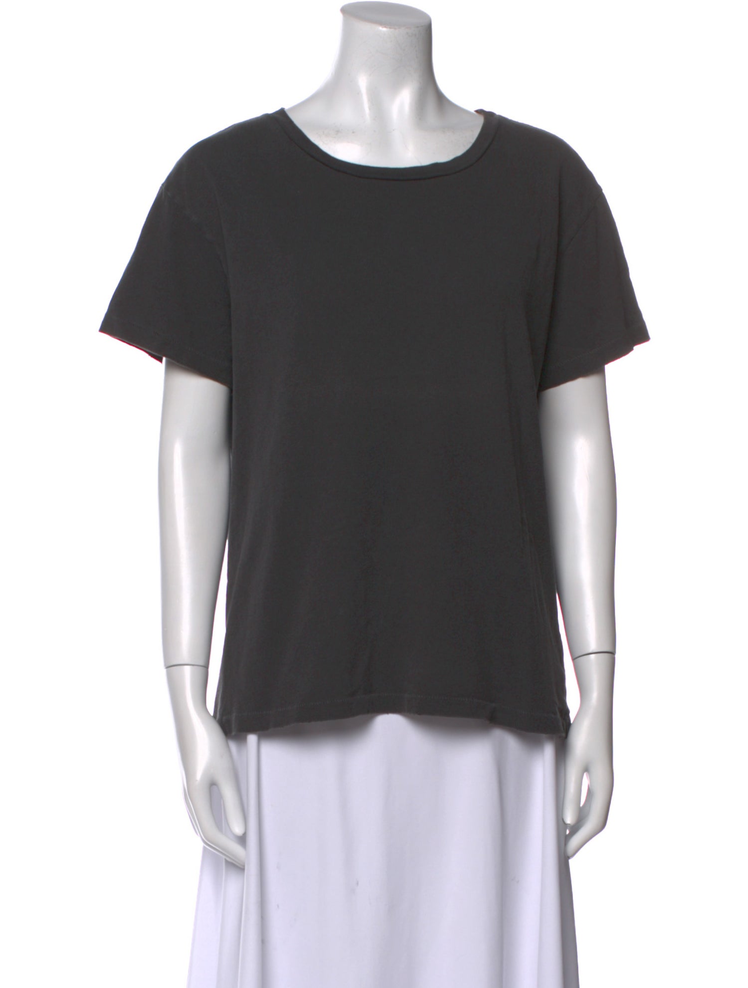 Nili Lotan Scoop Neck Short Sleeve T-Shirt