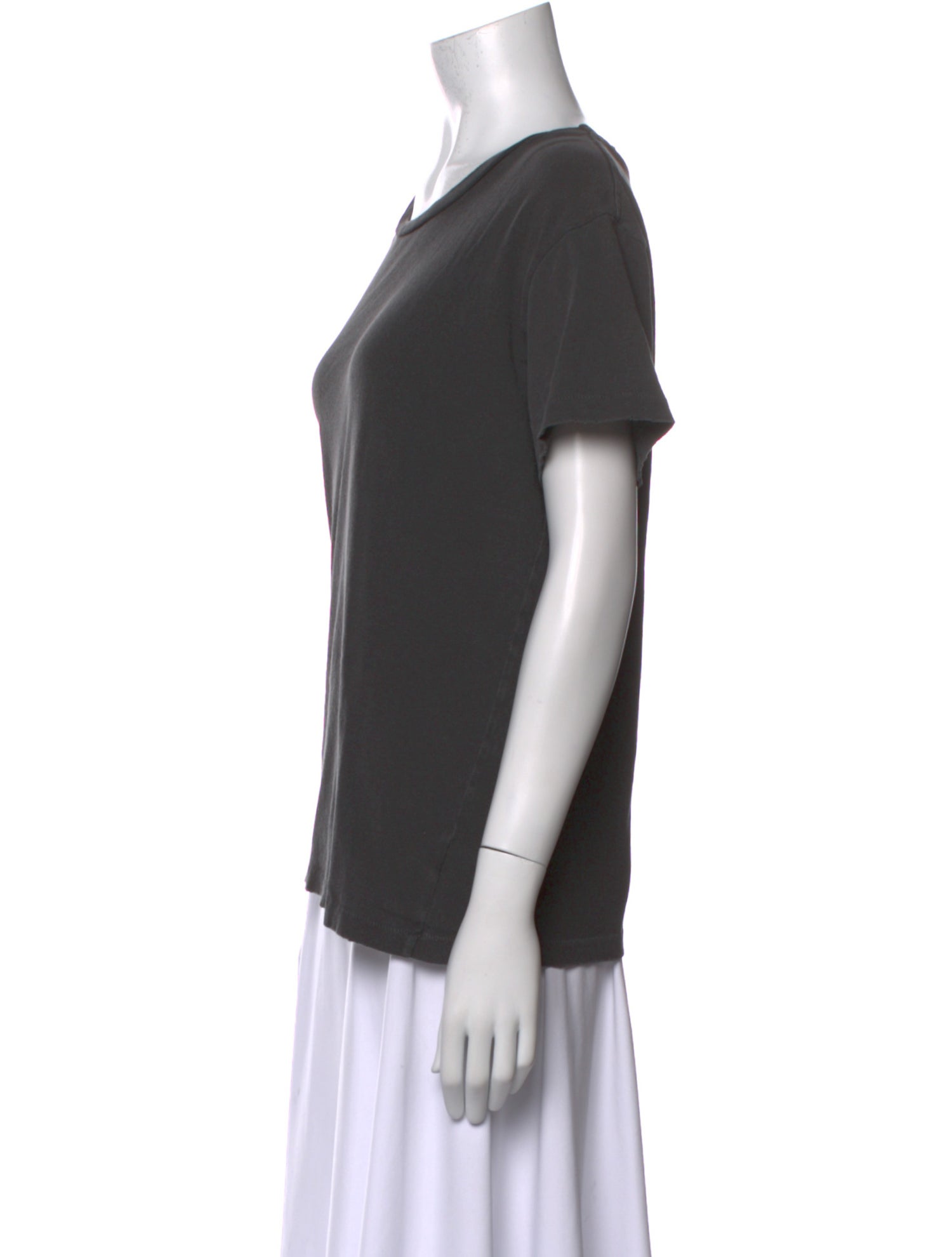 Nili Lotan Scoop Neck Short Sleeve T-Shirt