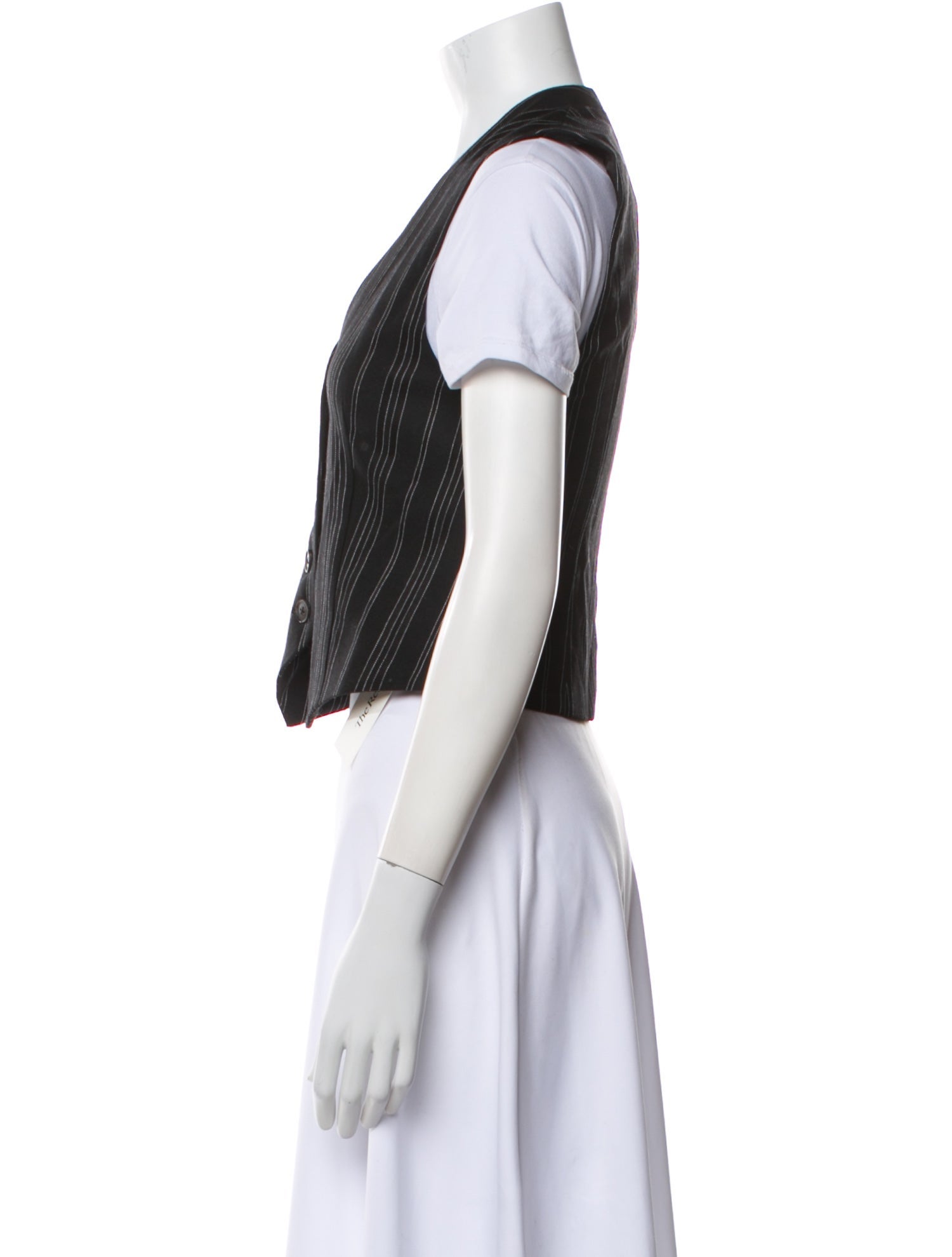 Nili Lotan Virgin Wool Striped Vest