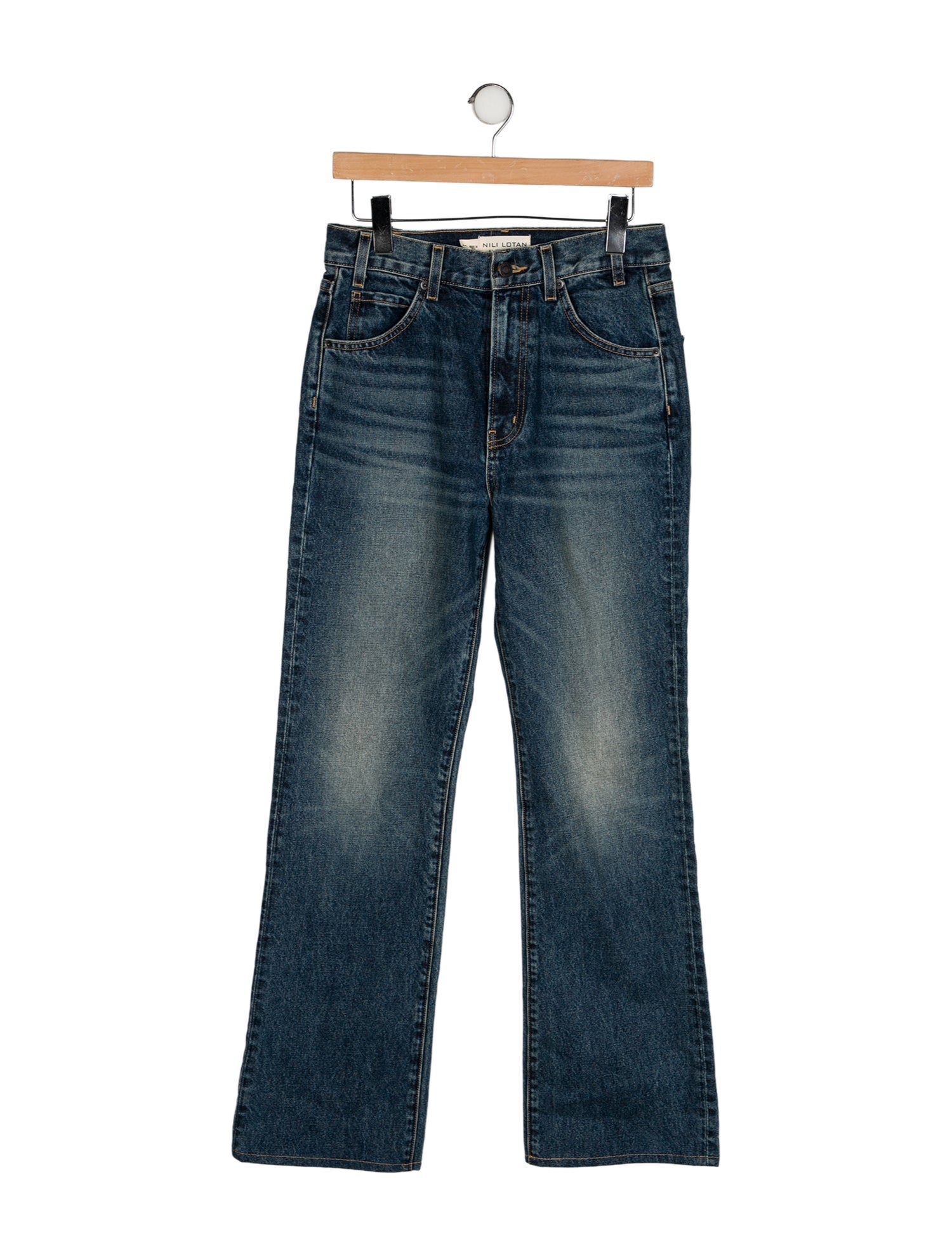 Nili Lotan High-Rise Wide Leg Jeans