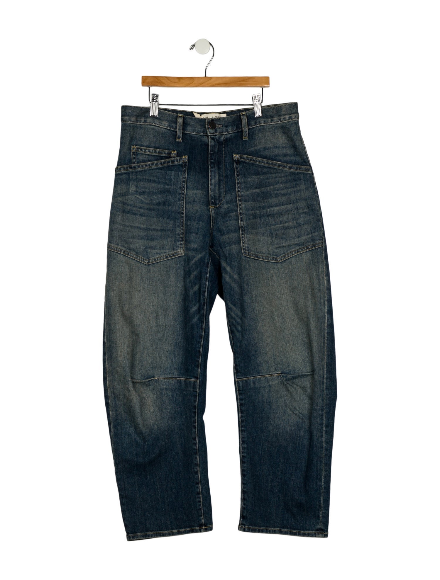 Nili Lotan High-Rise Wide Leg Jeans