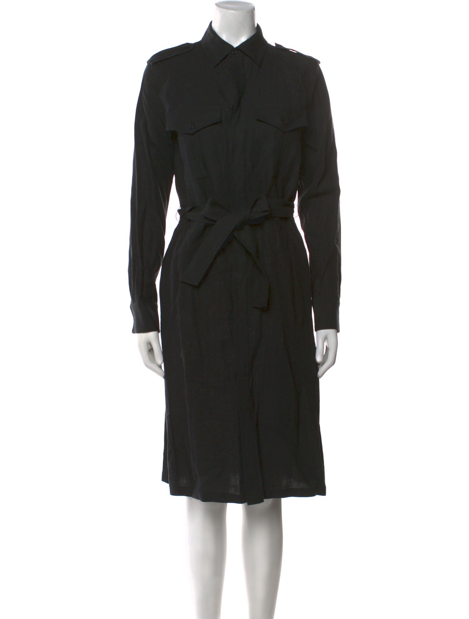 Nili Lotan Linen Knee-Length Dress - Black Dresses, Clothing - WN5161587 |  The RealReal