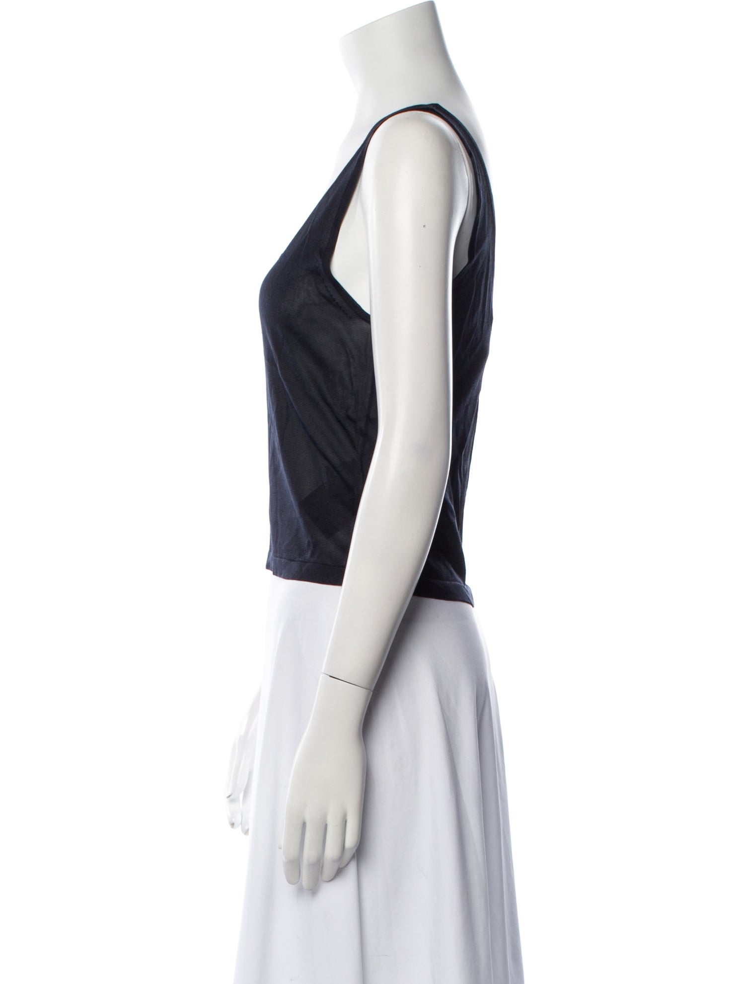 Nili Lotan Silk Scoop Neck Top w/ Tags