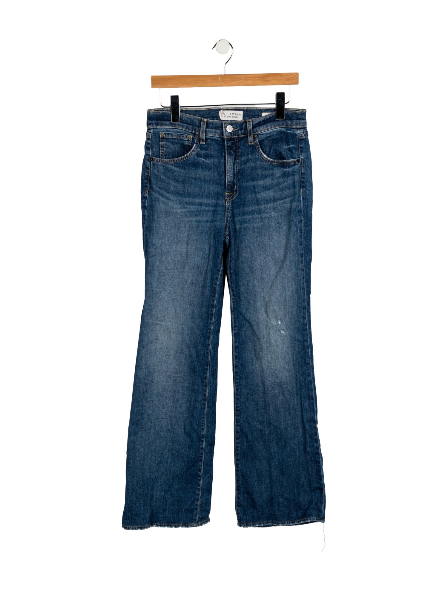 Nili Lotan Mid-Rise Wide Leg Jeans