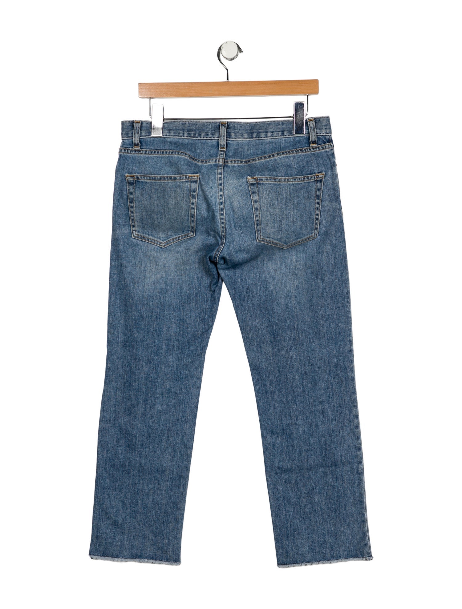 Nili Lotan Mid-Rise Straight Leg Jeans