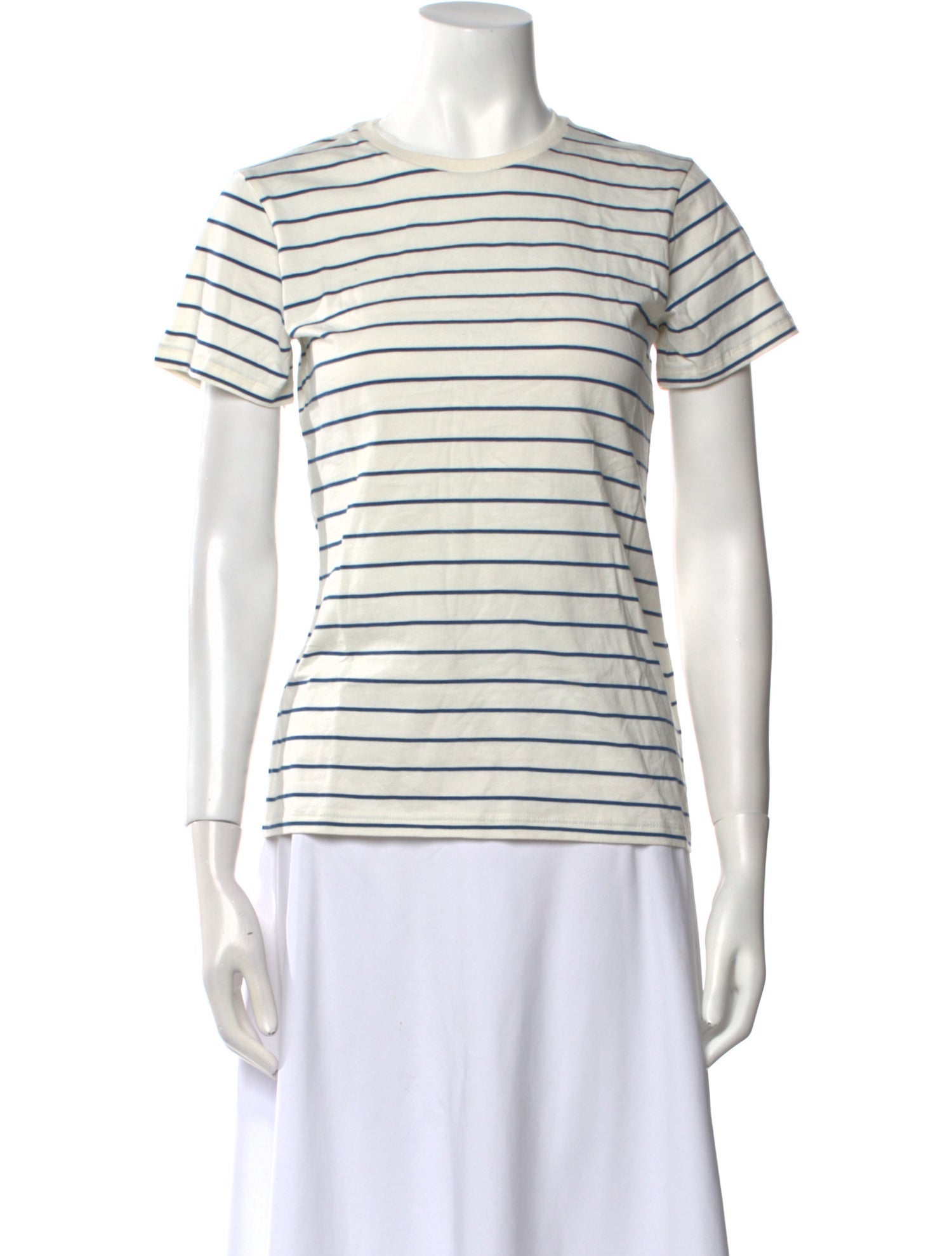 Nili Lotan Striped Crew Neck T-Shirt