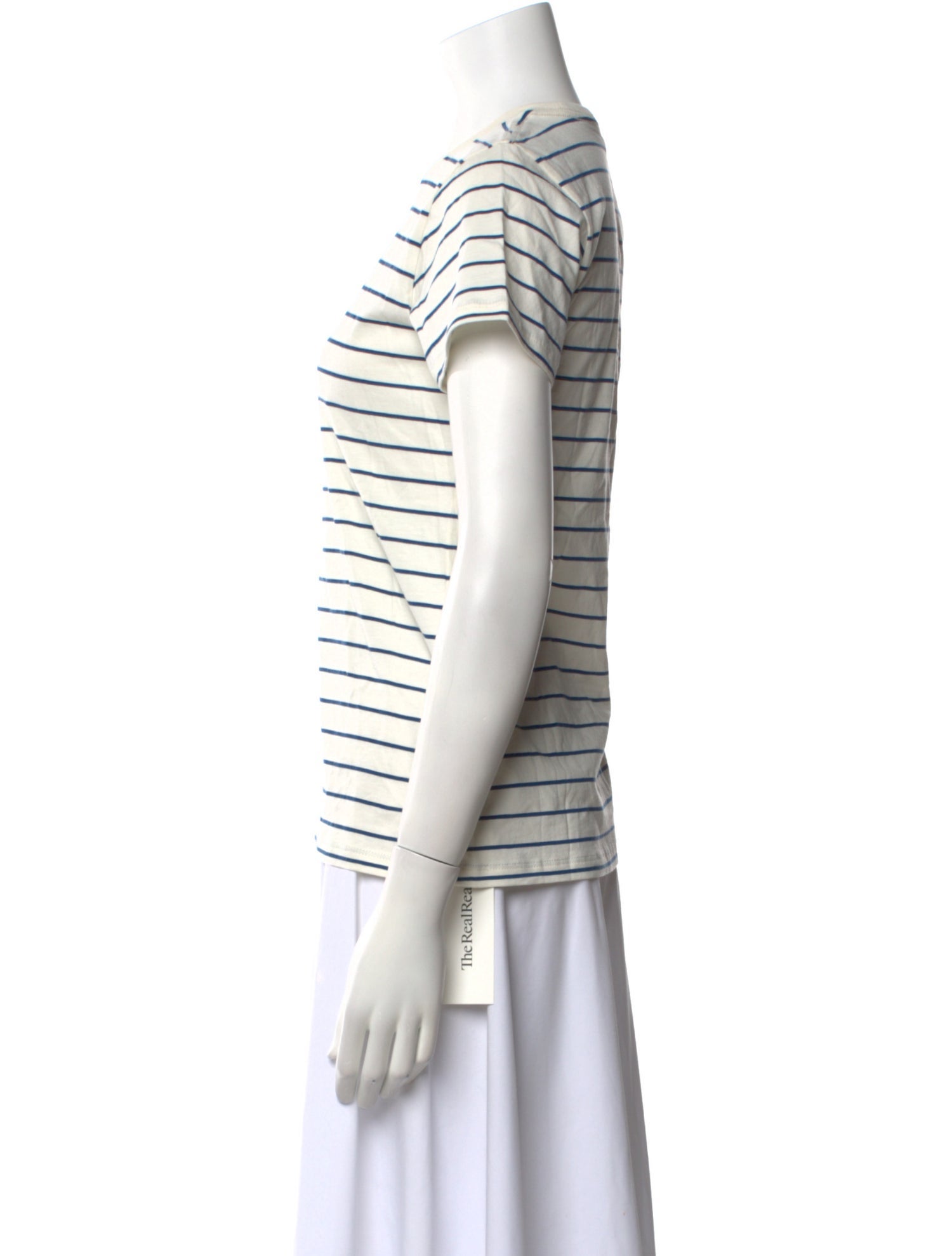 Nili Lotan Striped Crew Neck T-Shirt