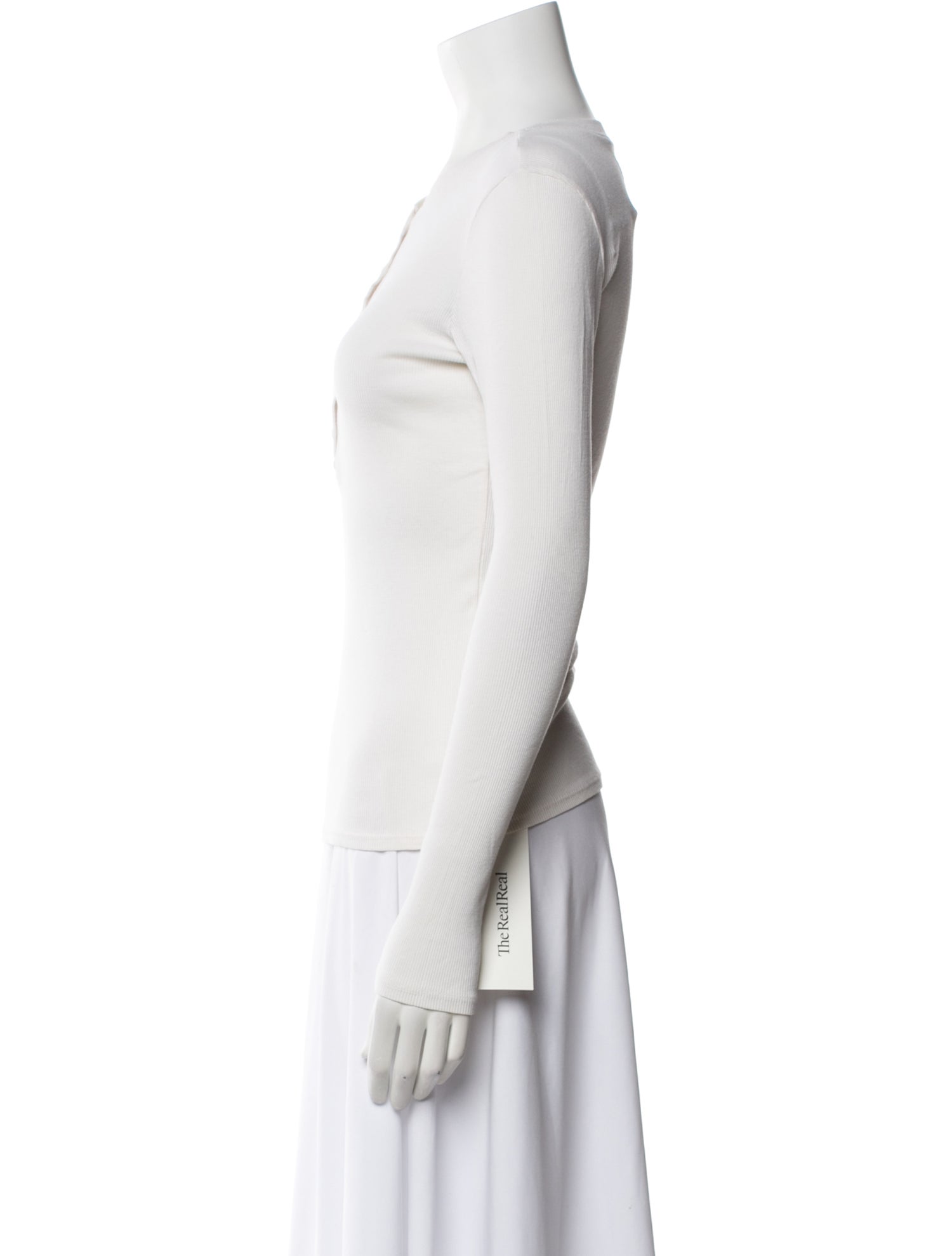 Nili Lotan V-Neck Long Sleeve Top w/ Tags