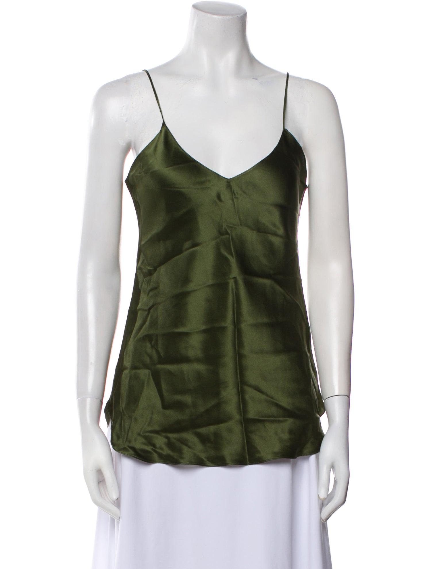 Nili Lotan Silk V-Neck Top