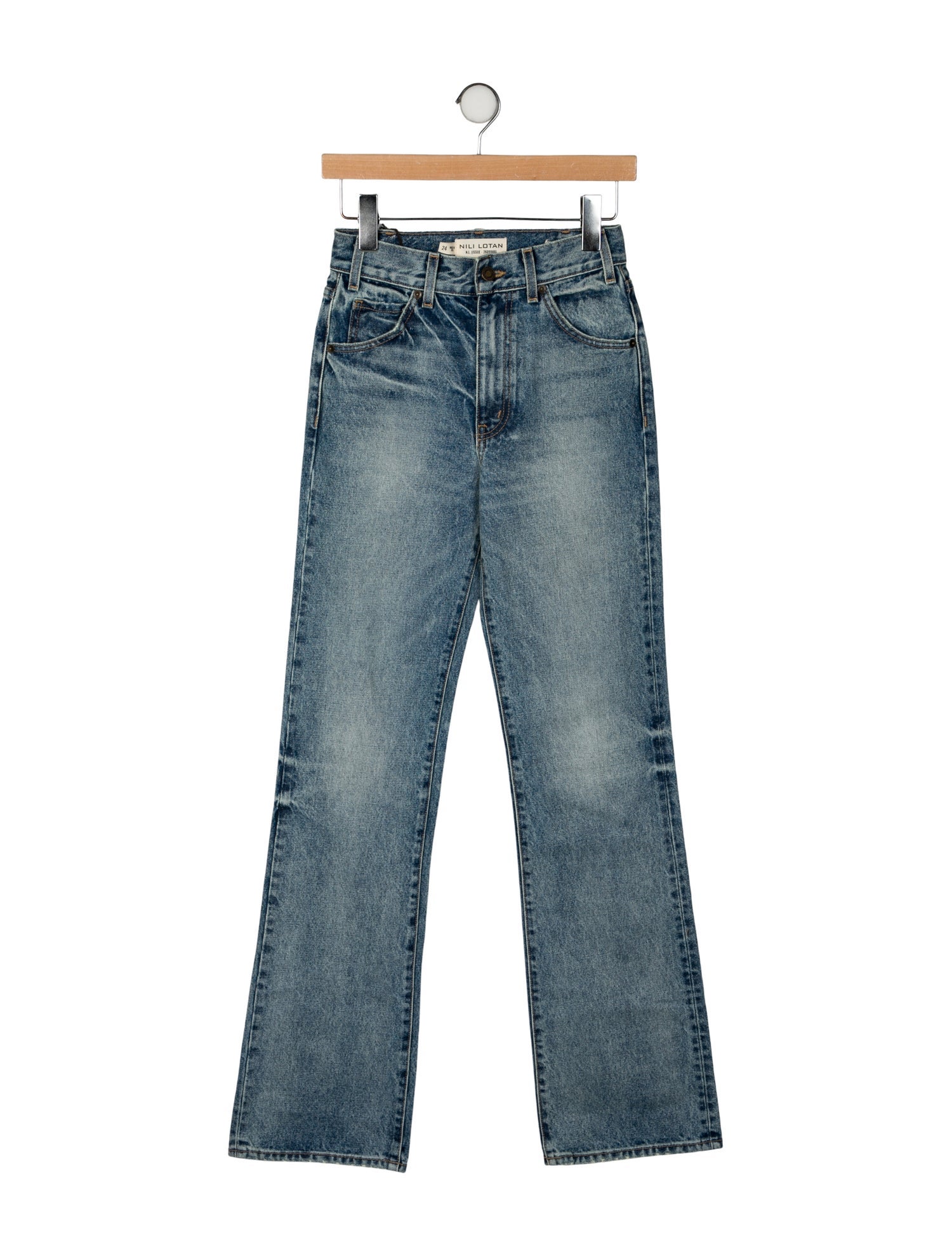 Nili Lotan Mid-Rise Wide Leg Jeans w/ Tags