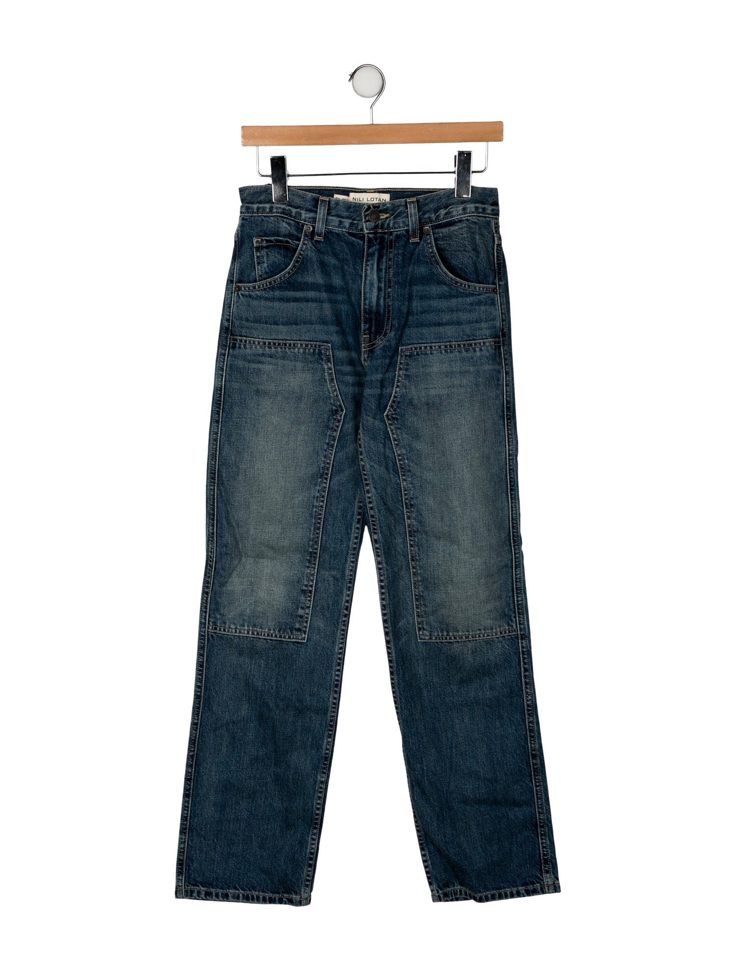 Nili Lotan Mid-Rise Straight Leg Jeans w/ Tags