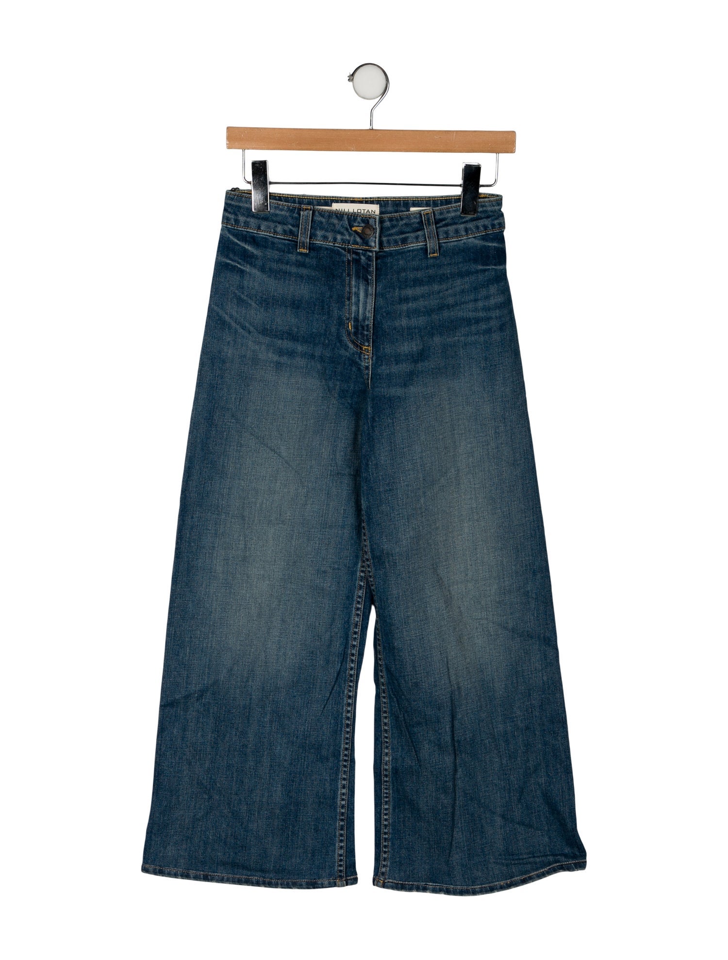 Nili Lotan Mid-Rise Wide Leg Jeans