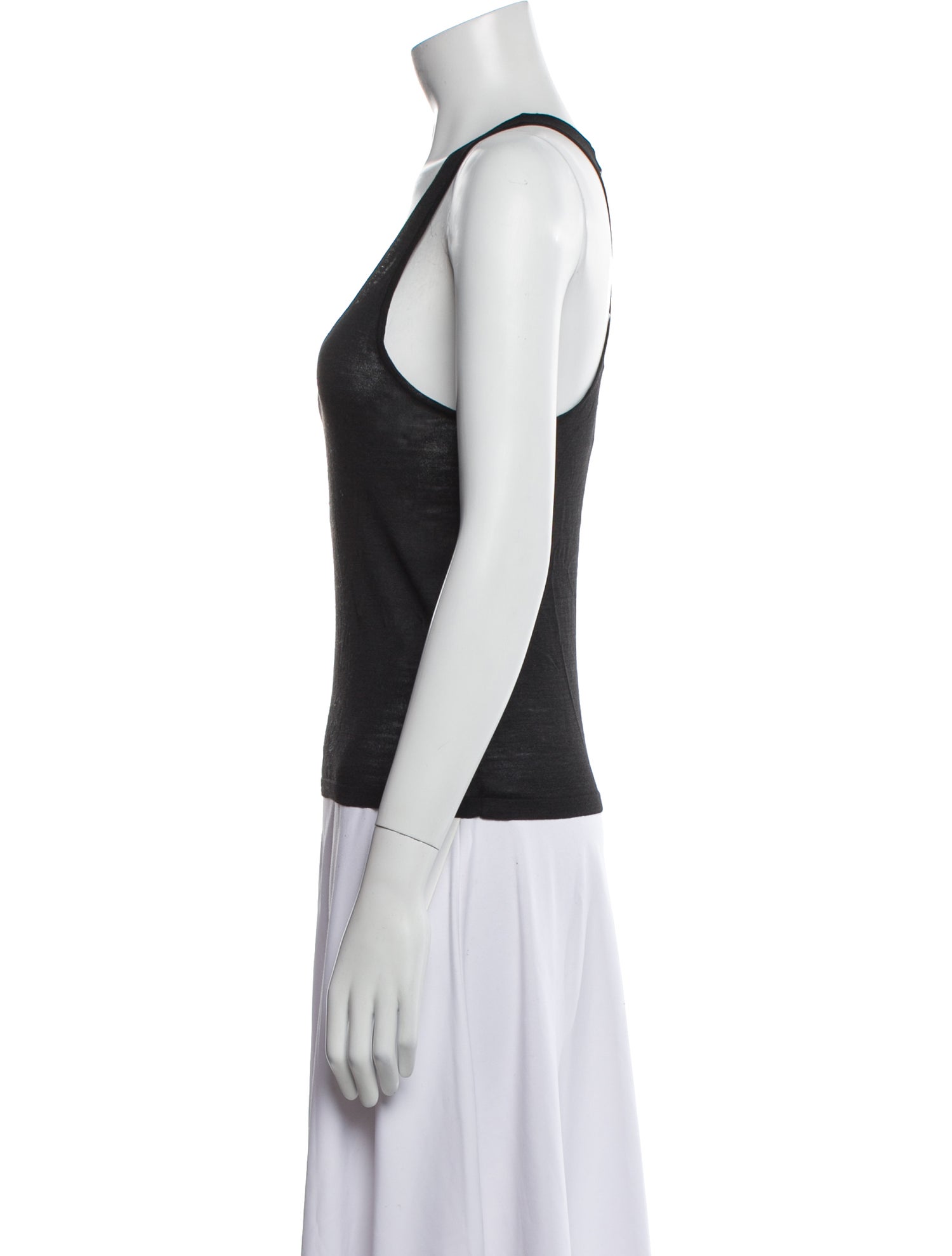 Nili Lotan Silk Scoop Neck Top