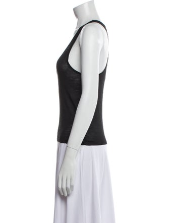 Nili Lotan Silk Scoop Neck Top