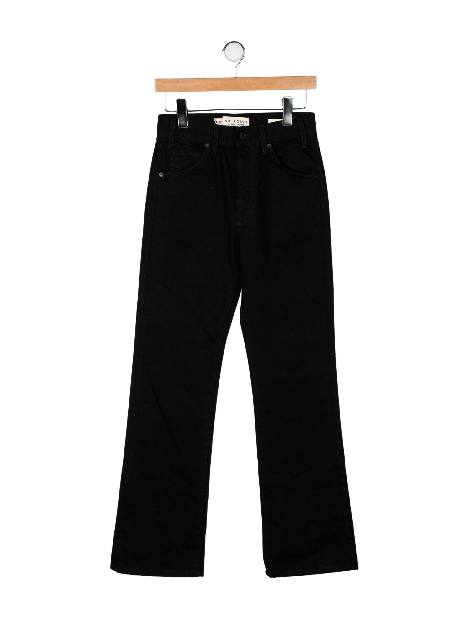 Nili Lotan High-Rise Wide Leg Jeans