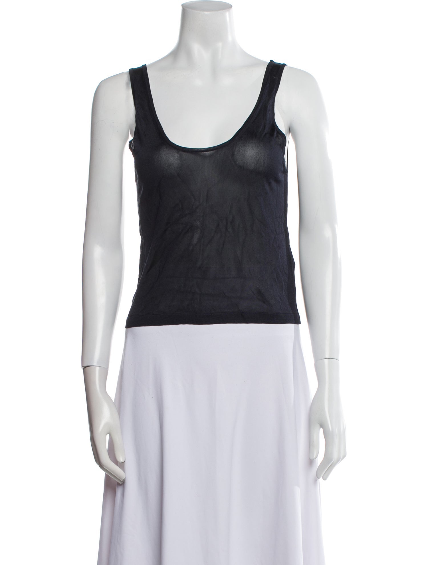 Nili Lotan Silk Scoop Neck Top w/ Tags