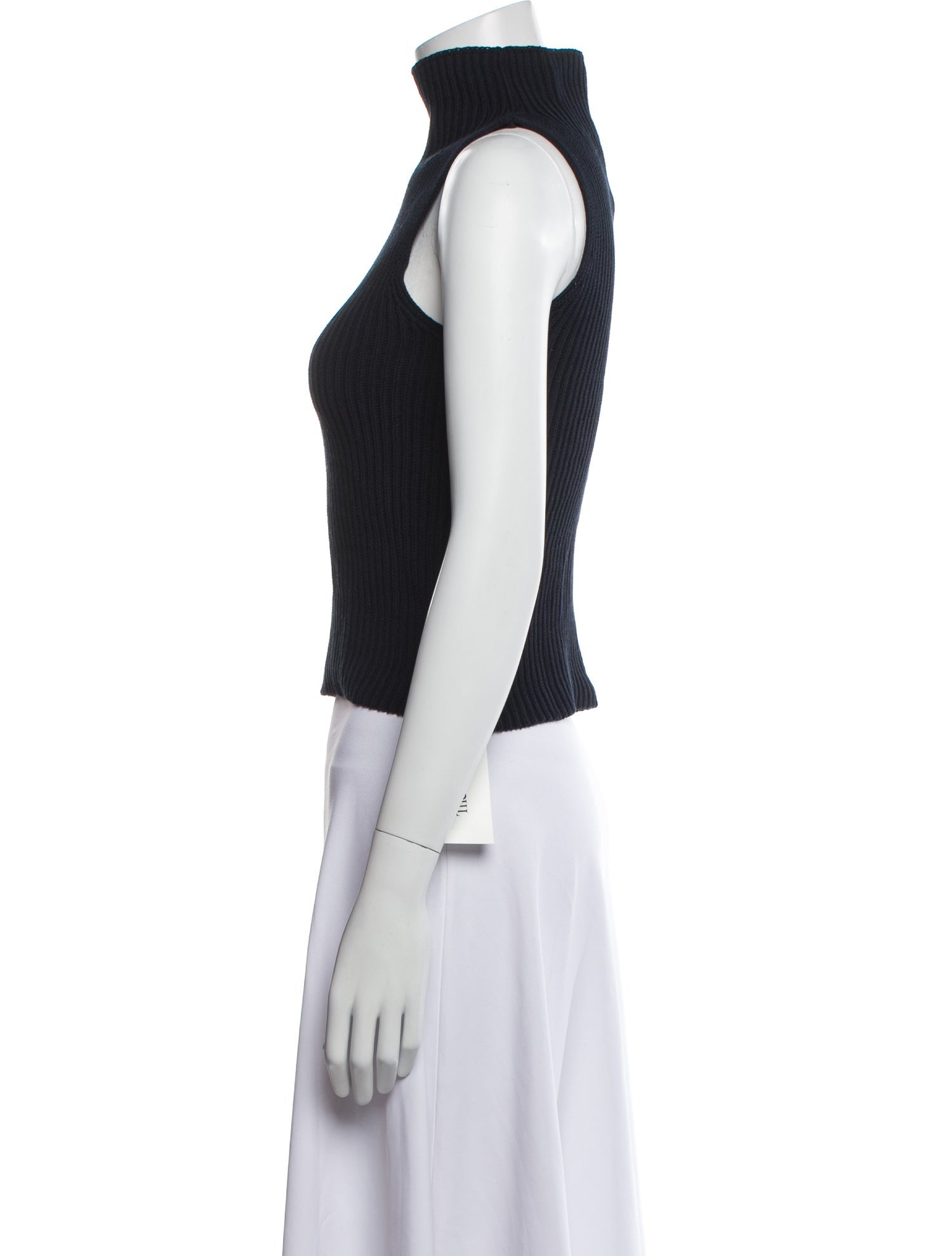 Nili Lotan Mock Neck Sleeveless Crop Top w/ Tags