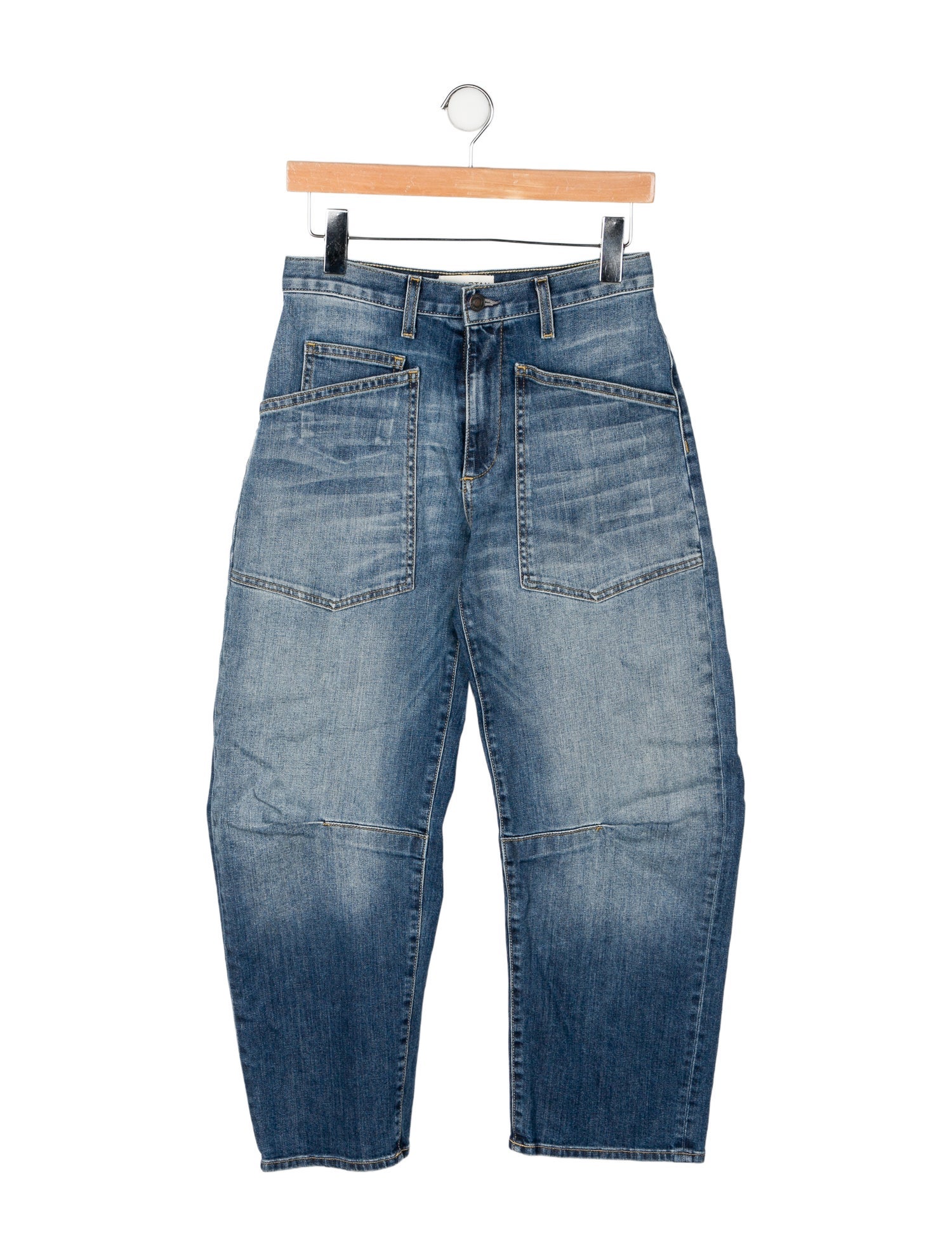 Nili Lotan Mid-Rise Straight Leg Jeans