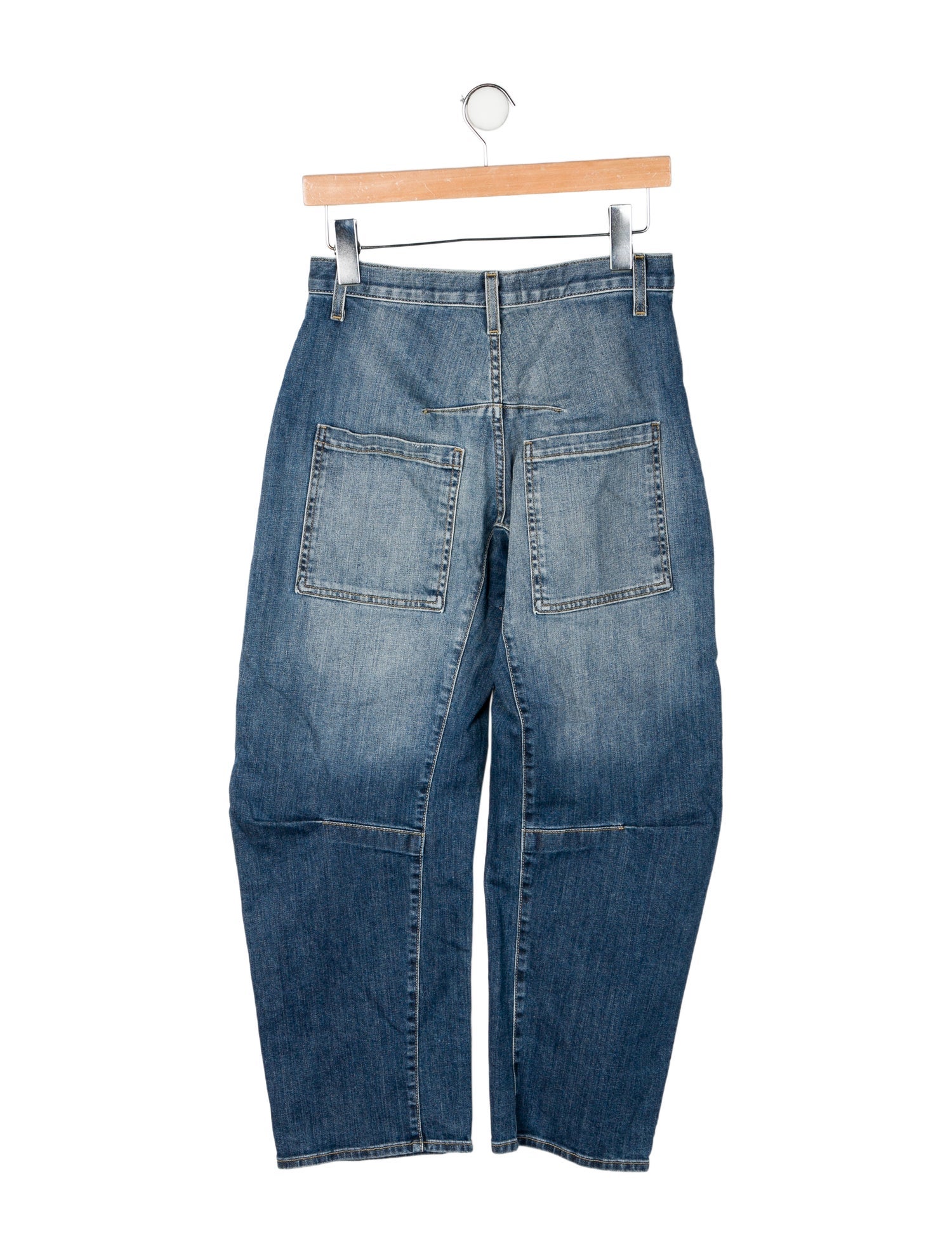 Nili Lotan Mid-Rise Straight Leg Jeans