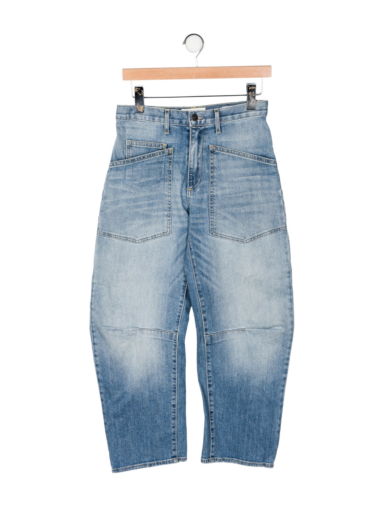 Nili Lotan Mid-Rise Straight Leg Jeans