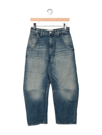 Nili Lotan Mid-Rise Straight Leg Jeans