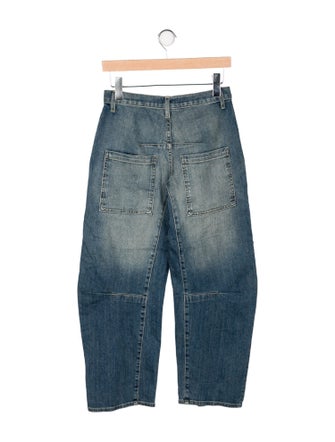 Nili Lotan Mid-Rise Straight Leg Jeans