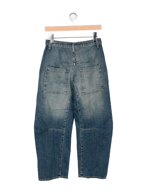 Nili Lotan Mid-Rise Straight Leg Jeans