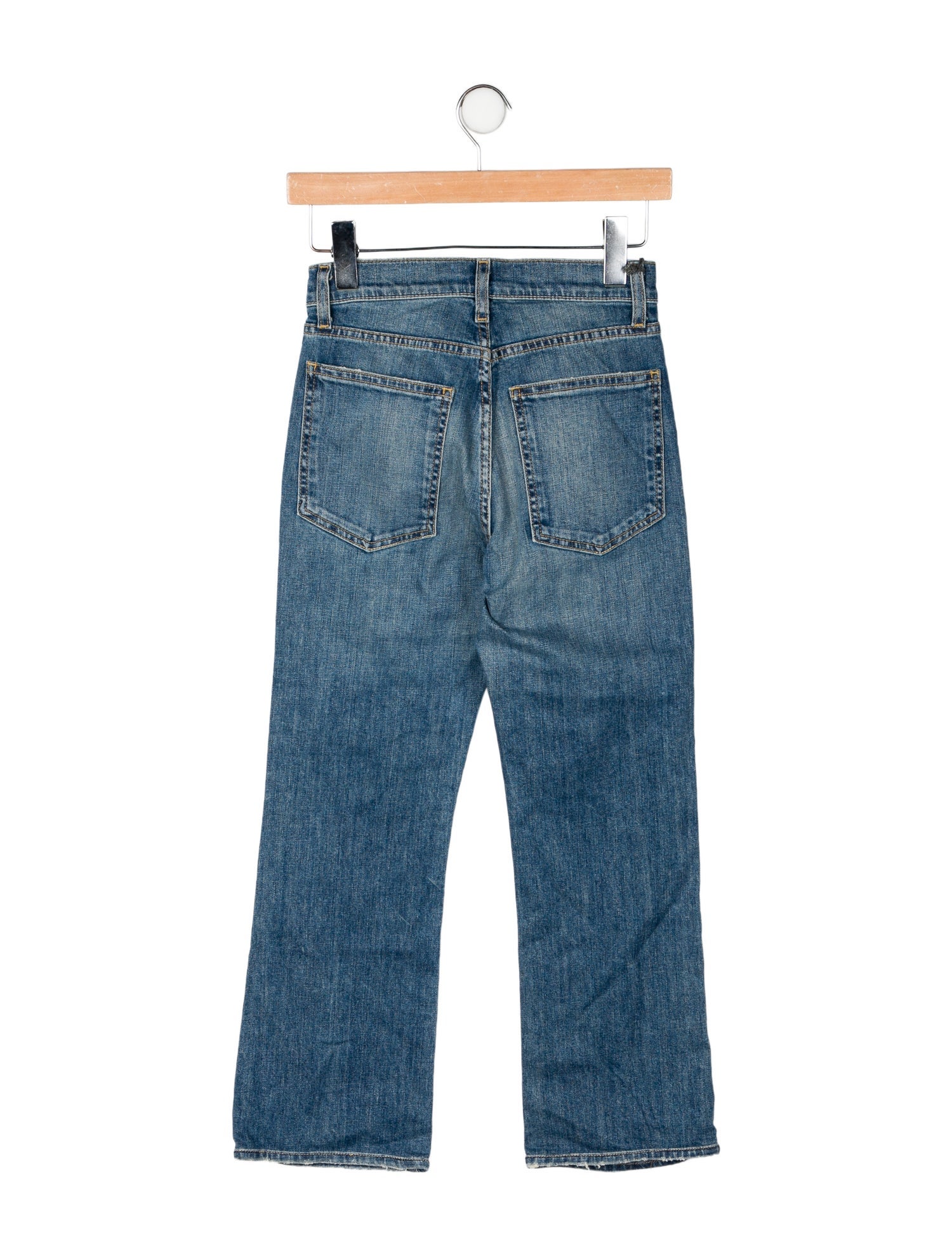 Nili Lotan Mid-Rise Straight Leg Jeans