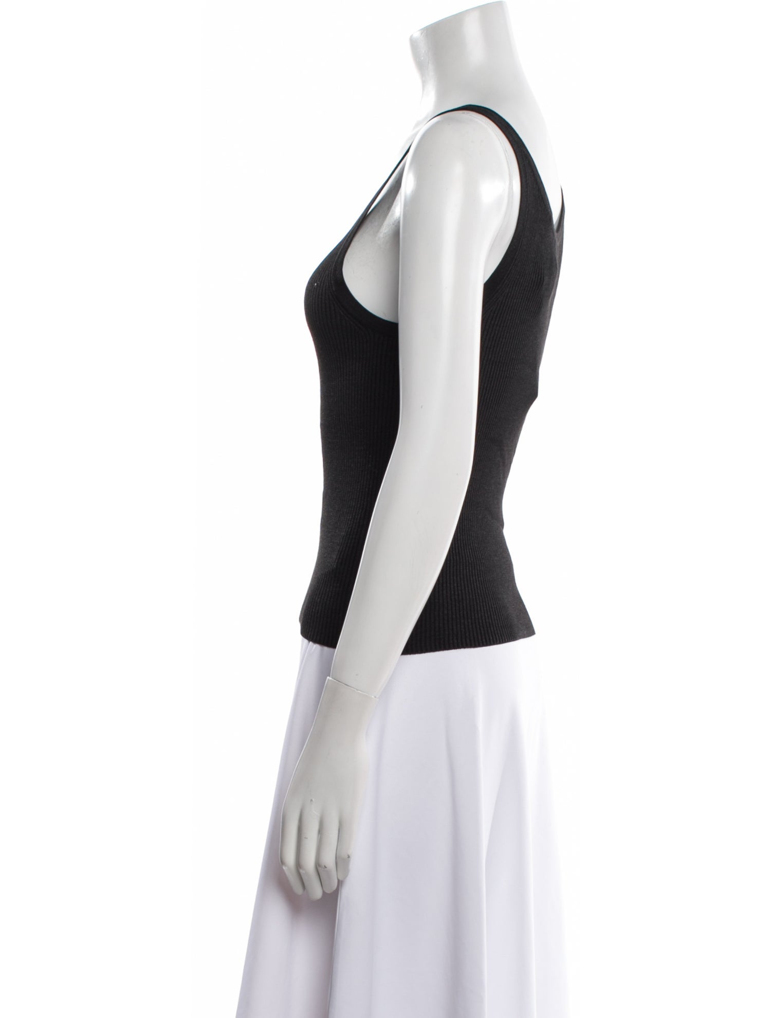 Nili Lotan Silk Scoop Neck Top w/ Tags