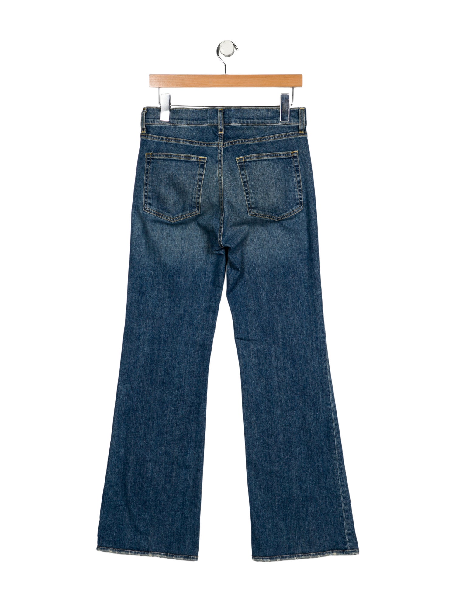 Nili Lotan Mid-Rise Wide Leg Jeans