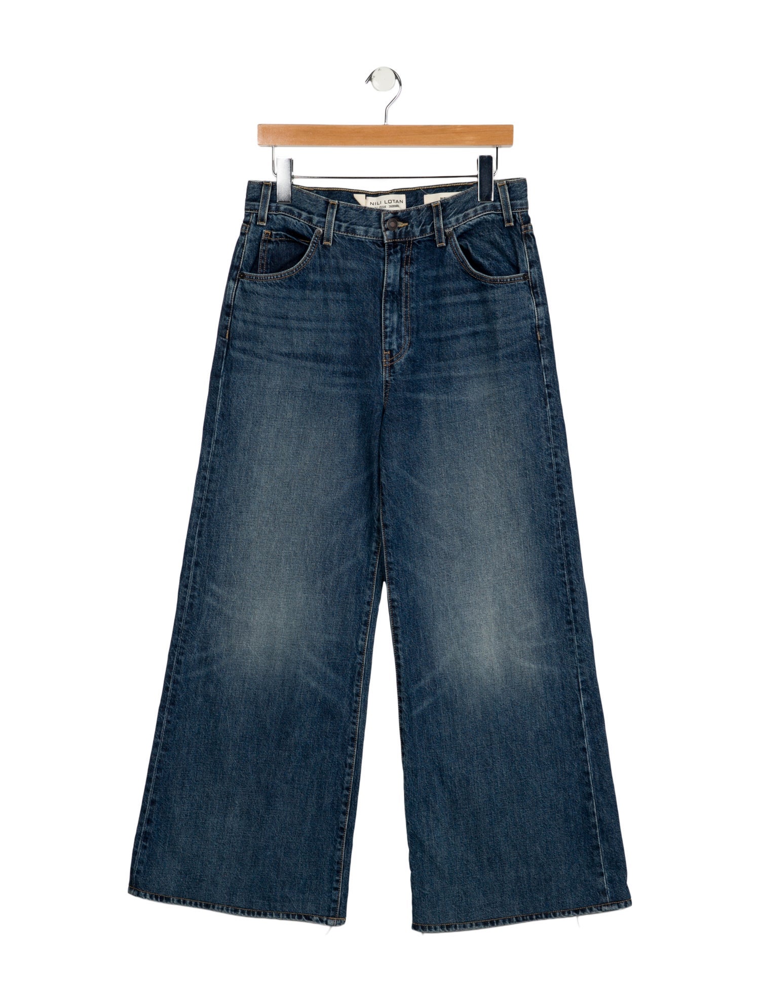 Nili Lotan High-Rise Wide Leg Jeans