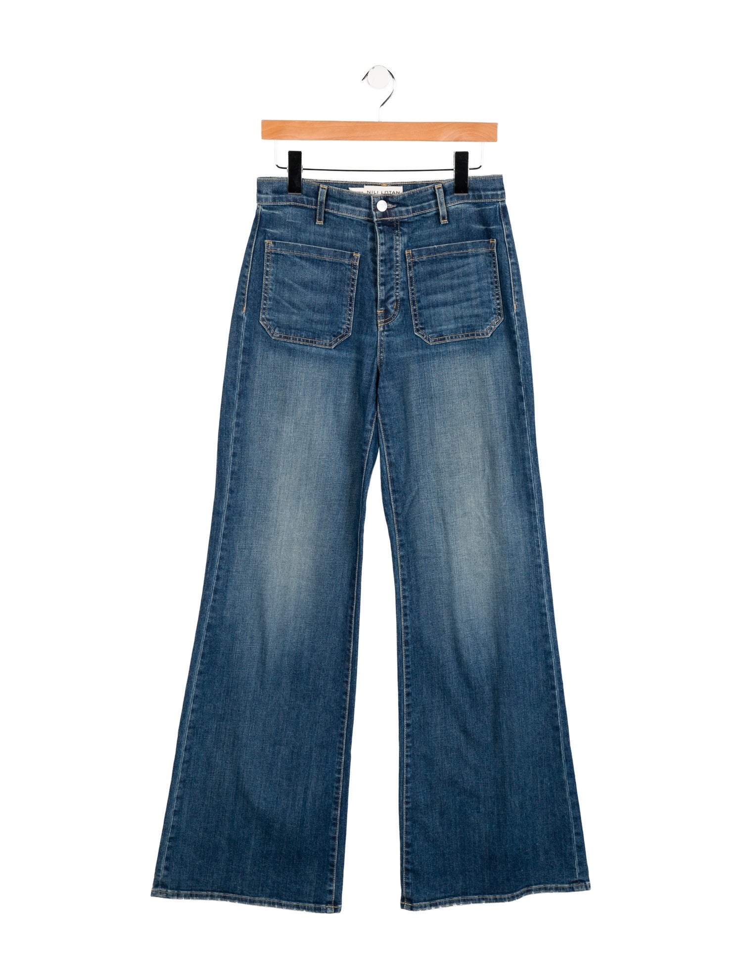 Nili Lotan High-Rise Wide Leg Jeans