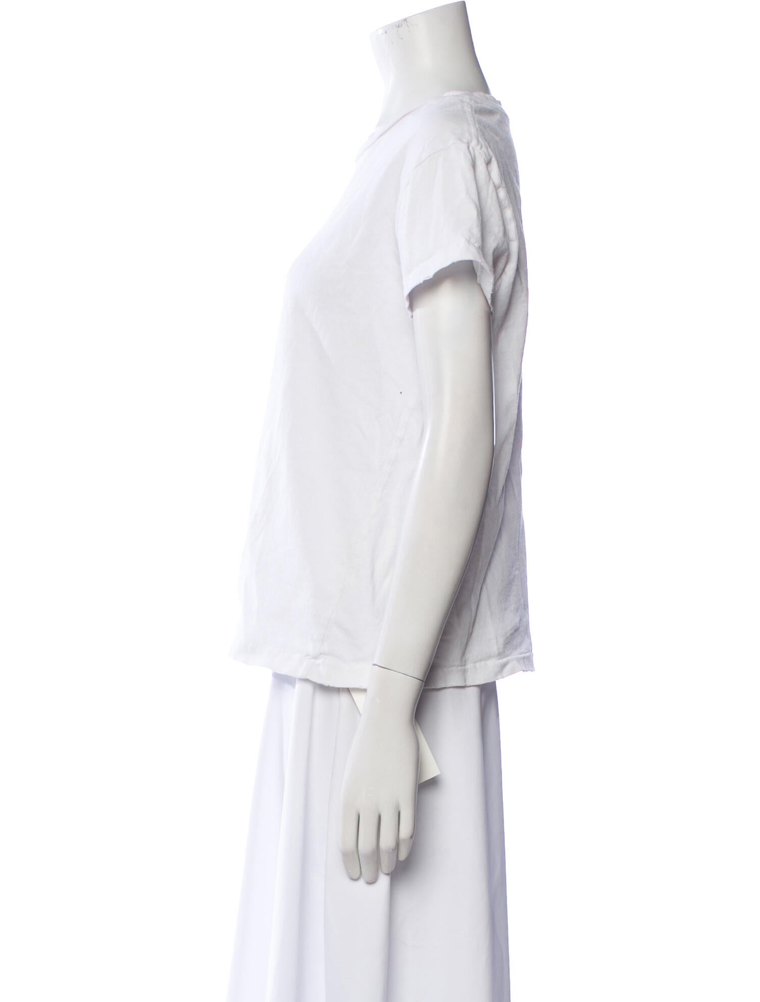 Nili Lotan Bateau Neckline Short Sleeve T-Shirt