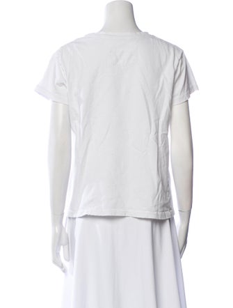 Nili Lotan Bateau Neckline Short Sleeve T-Shirt