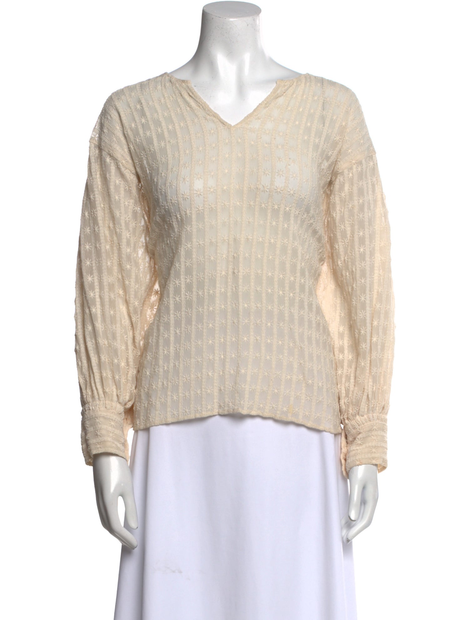 Nili Lotan V-Neck Long Sleeve Sweatshirt w/ Tags