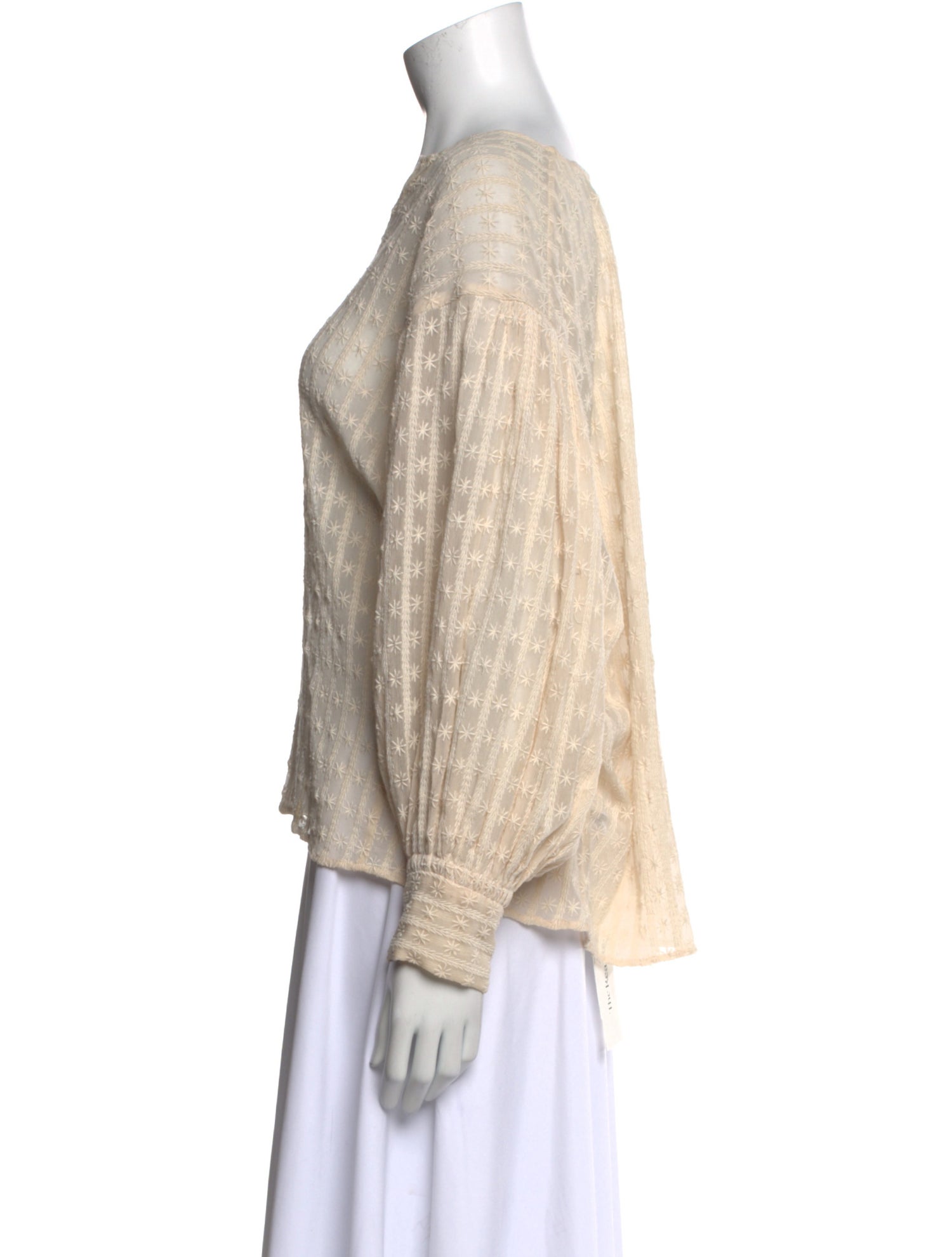 Nili Lotan V-Neck Long Sleeve Sweatshirt w/ Tags