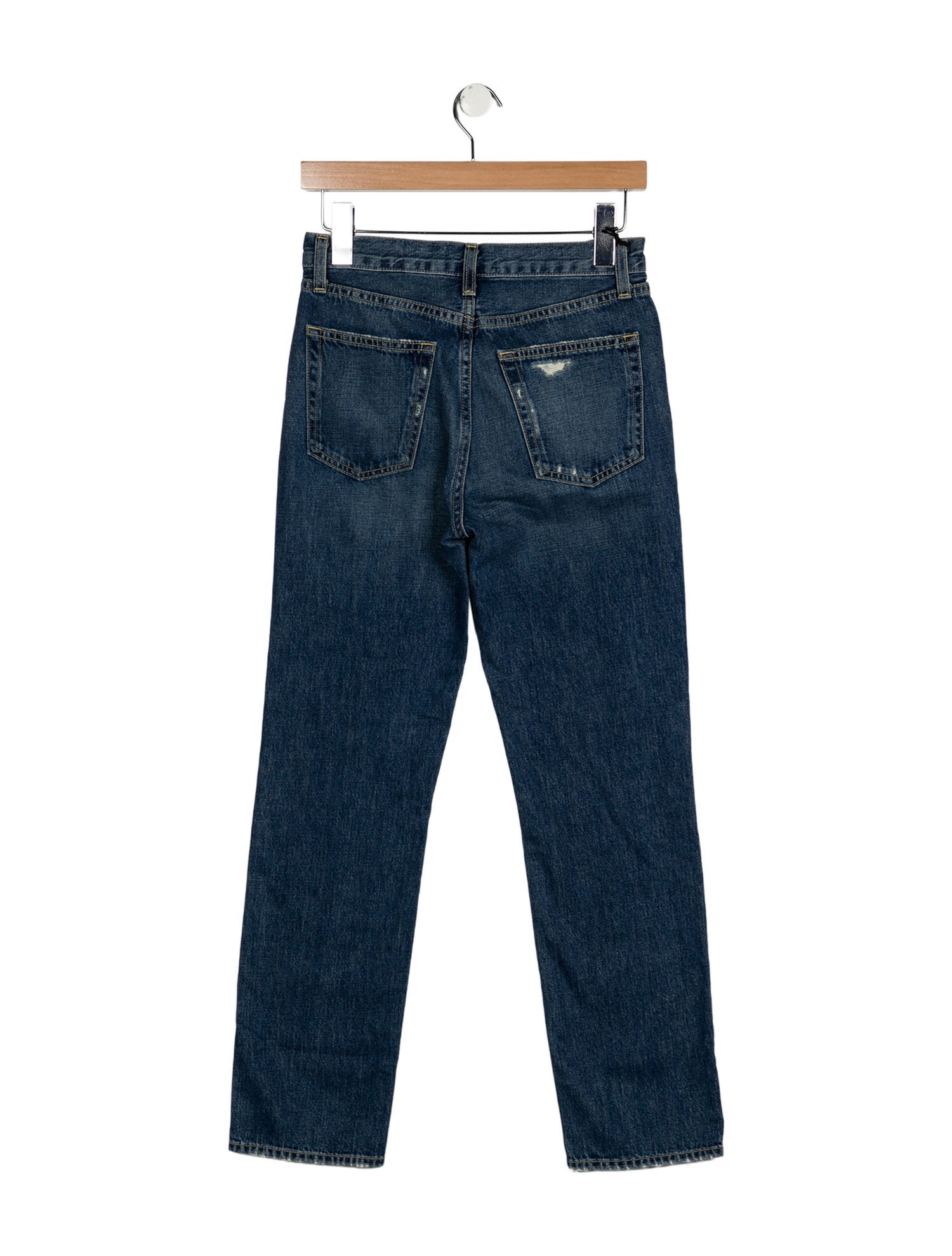 Nili Lotan Mid-Rise Straight Leg Jeans