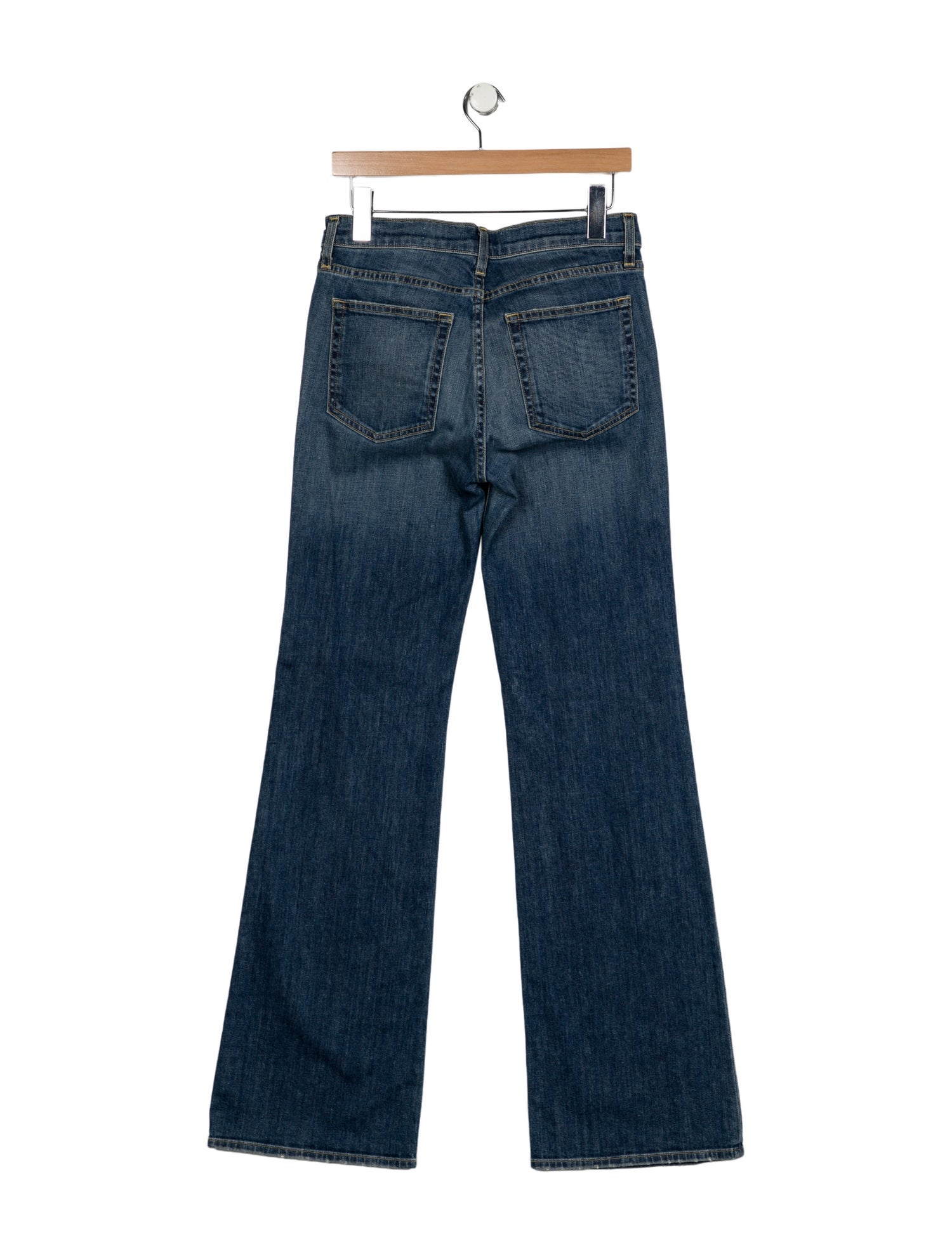 Nili Lotan Mid-Rise Wide Leg Jeans