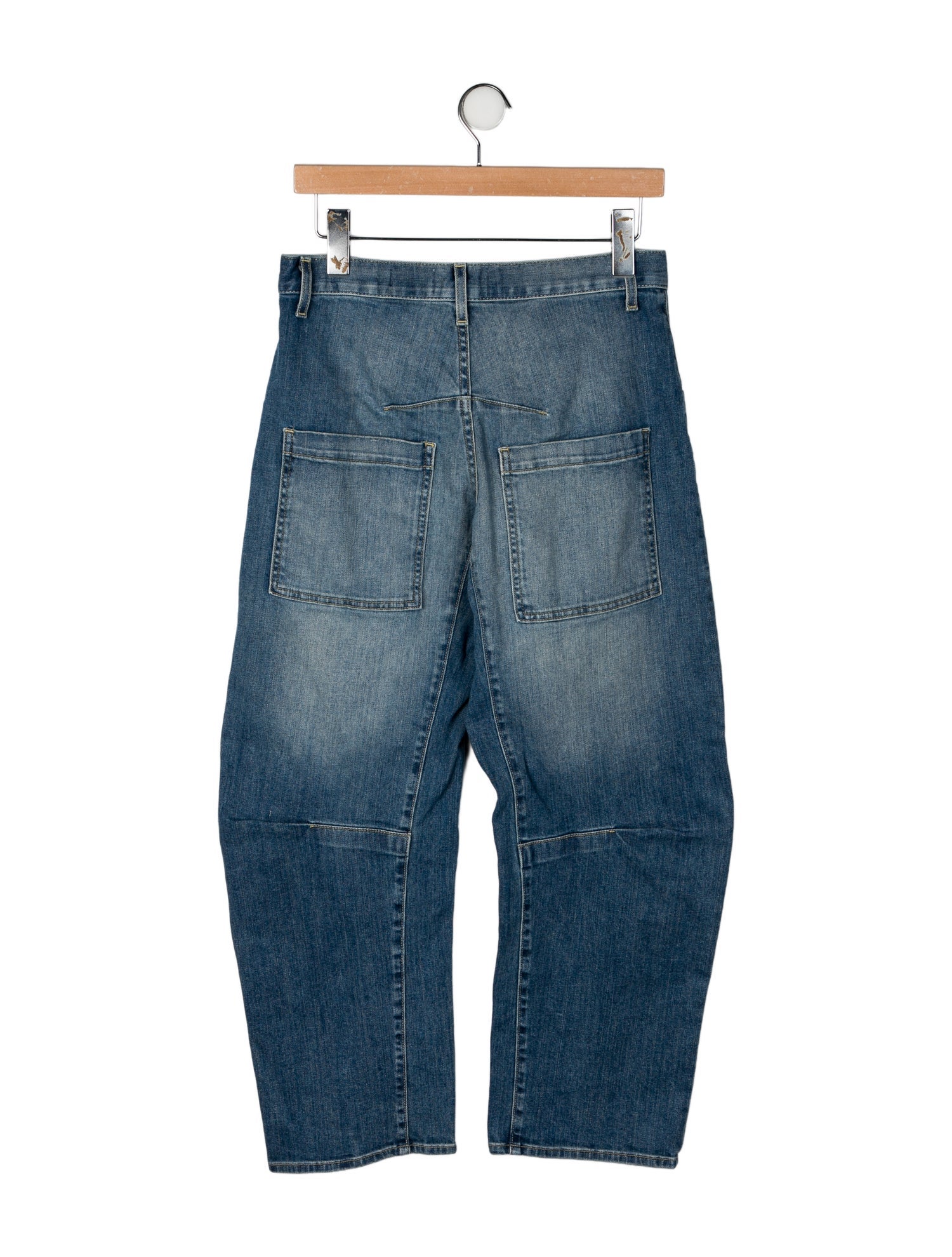 Nili Lotan Mid-Rise Straight Leg Jeans